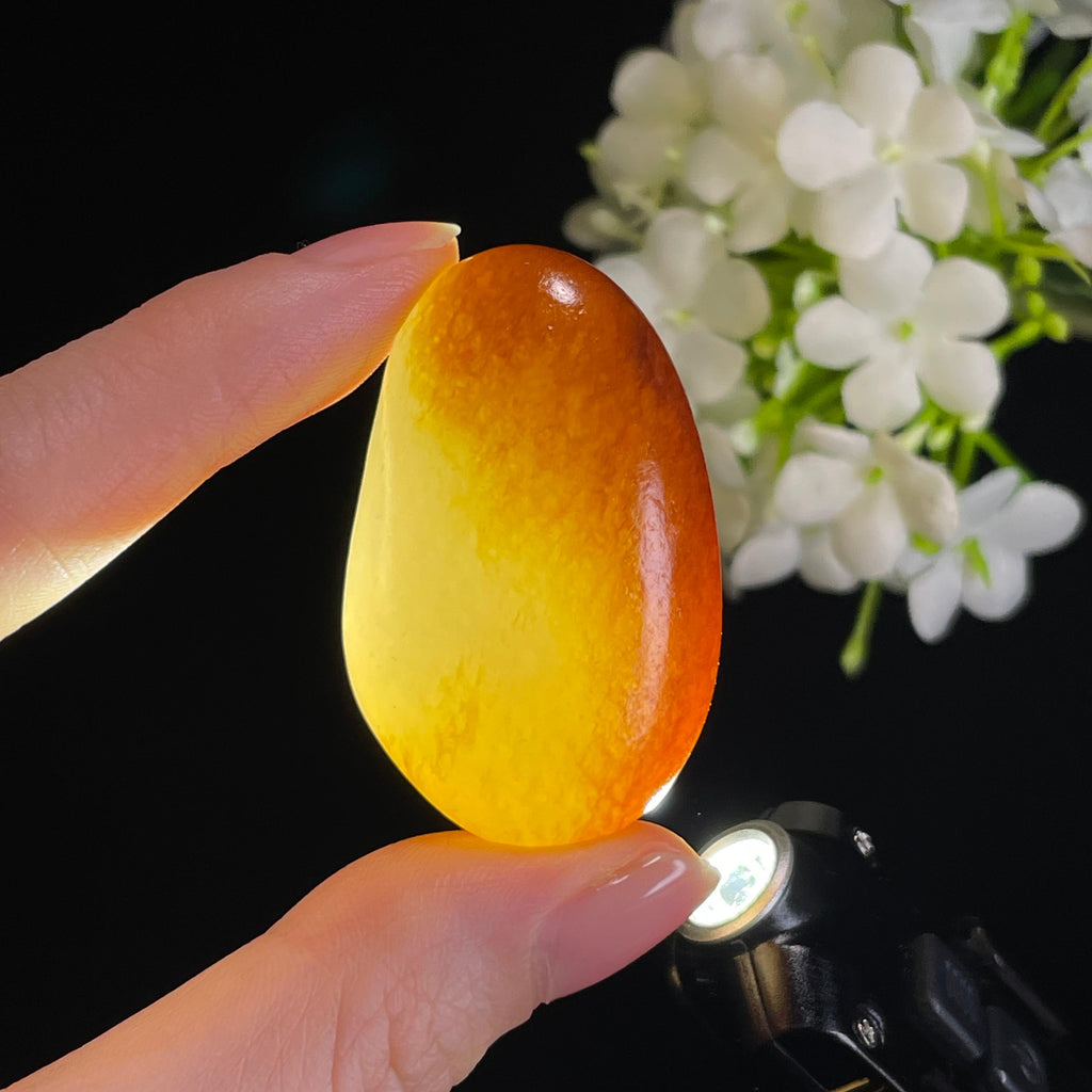 和田玉洒金黄皮“金玉良缘”籽料（yc328357）