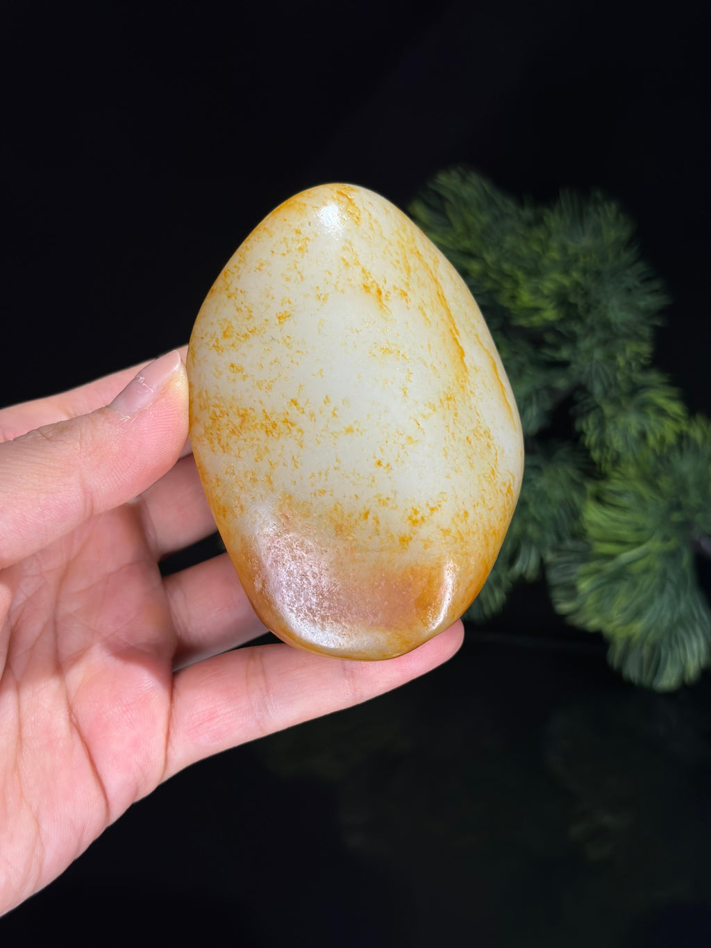 新疆和田玉臻品白玉通体洒金皮籽料（yc504372）