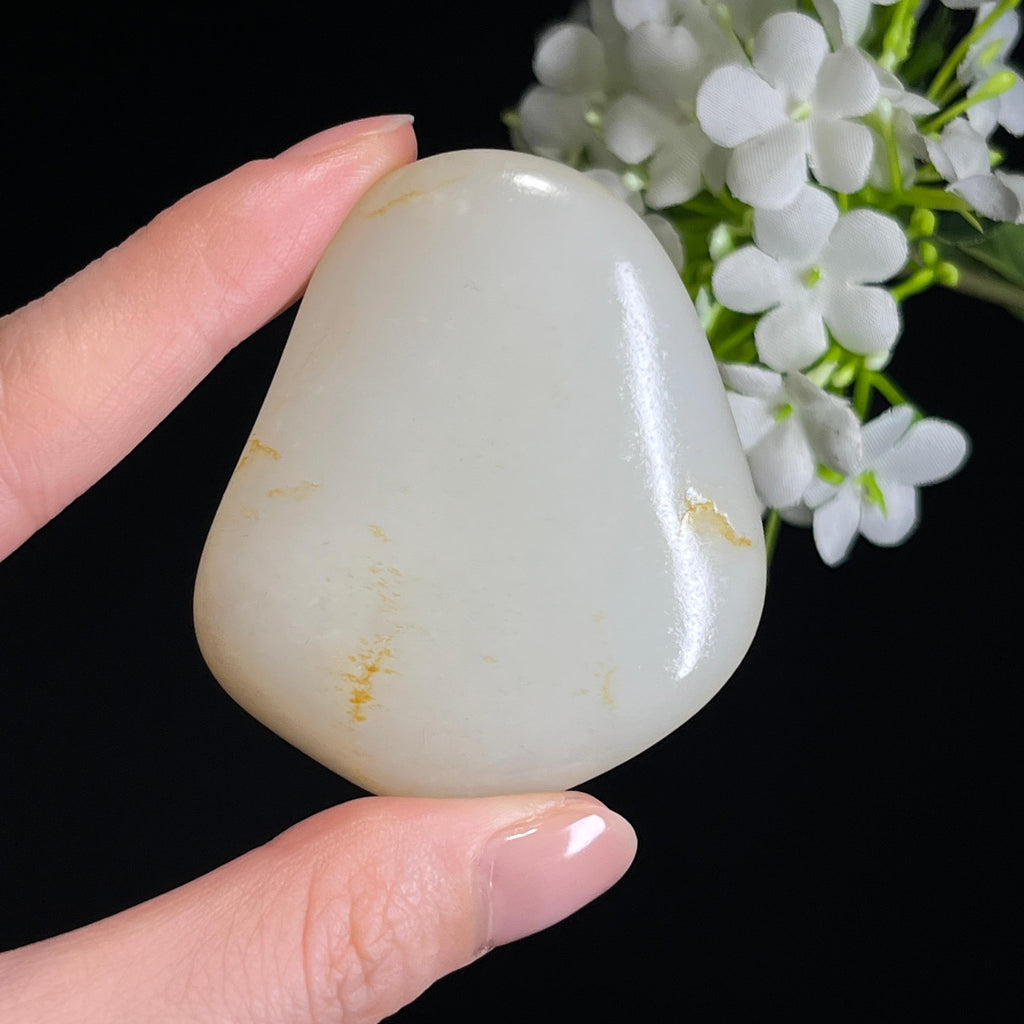 新疆天然和田玉“润玉素心”洒金皮籽料（yc326562）
