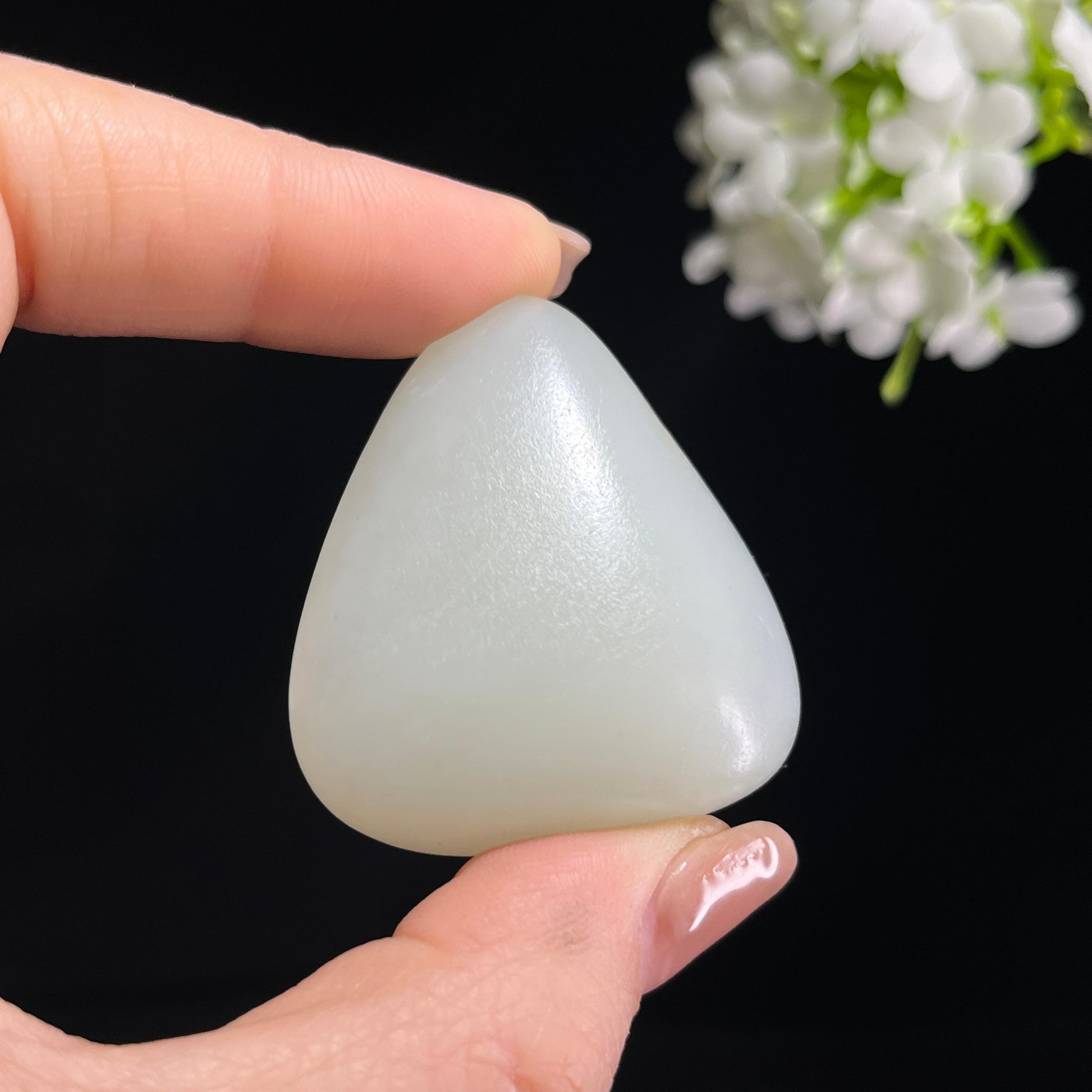 和田玉白玉“江雪无尘”光白籽料（yc379782）