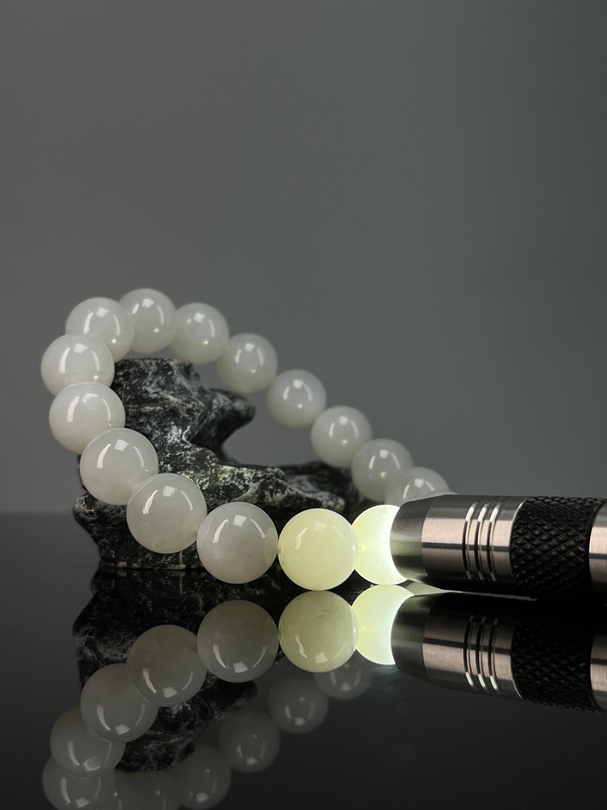 天然和田玉白玉手串2（秒）（yc234045）