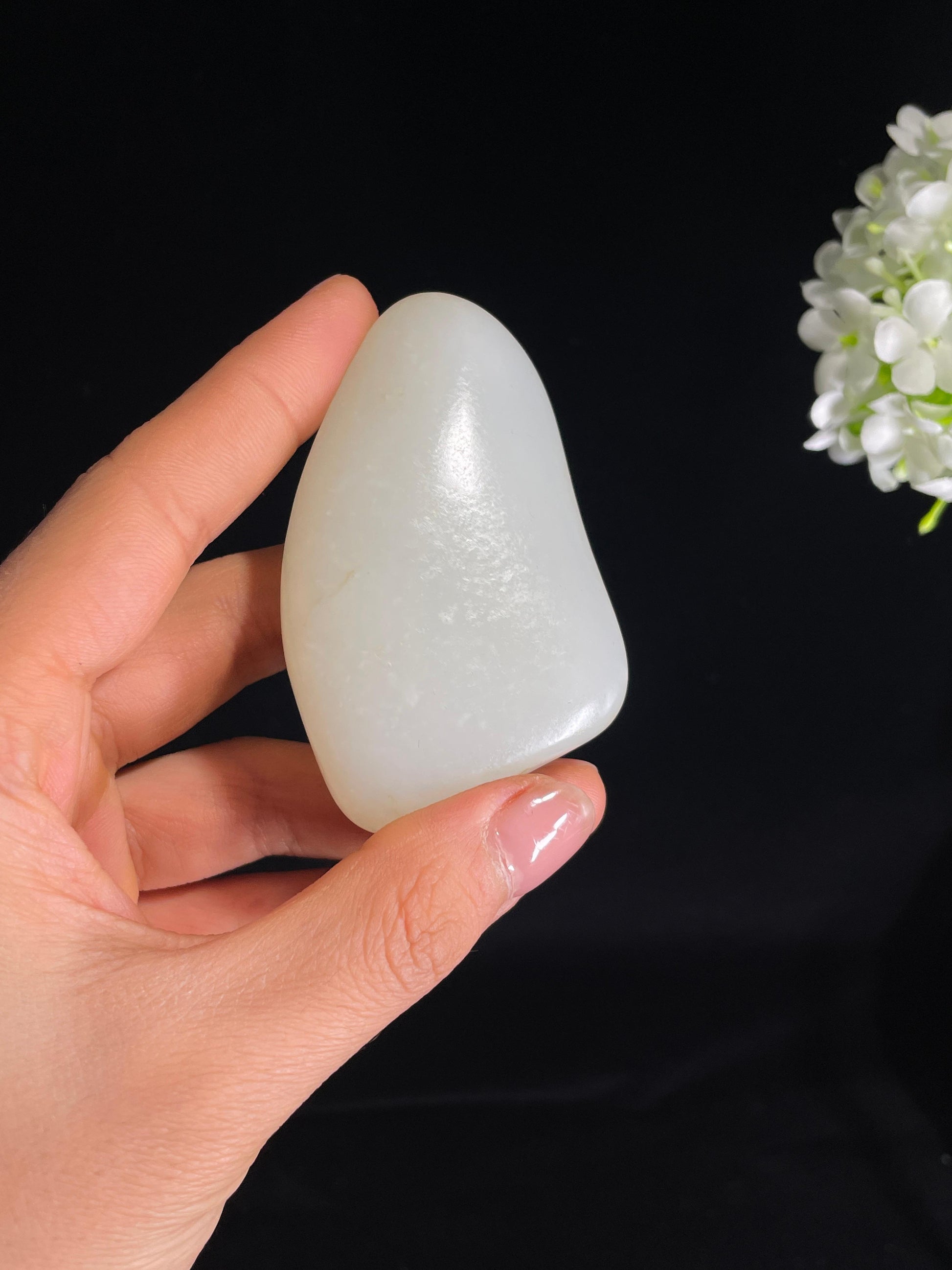 新疆天然和田玉白玉籽料原石（yc272659）