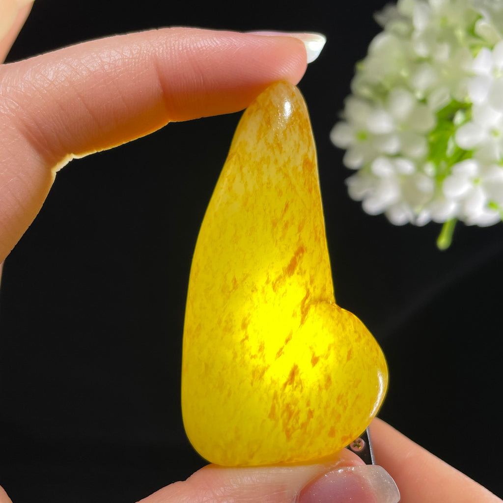 和田玉白玉“金珀秋桐”洒金皮籽料（yc394040）