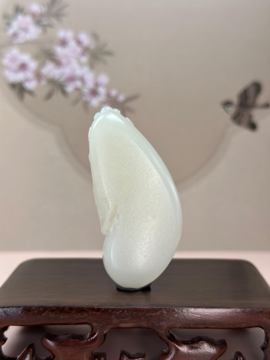 珍品新疆和田玉白玉籽料财神挂件（yc765485）