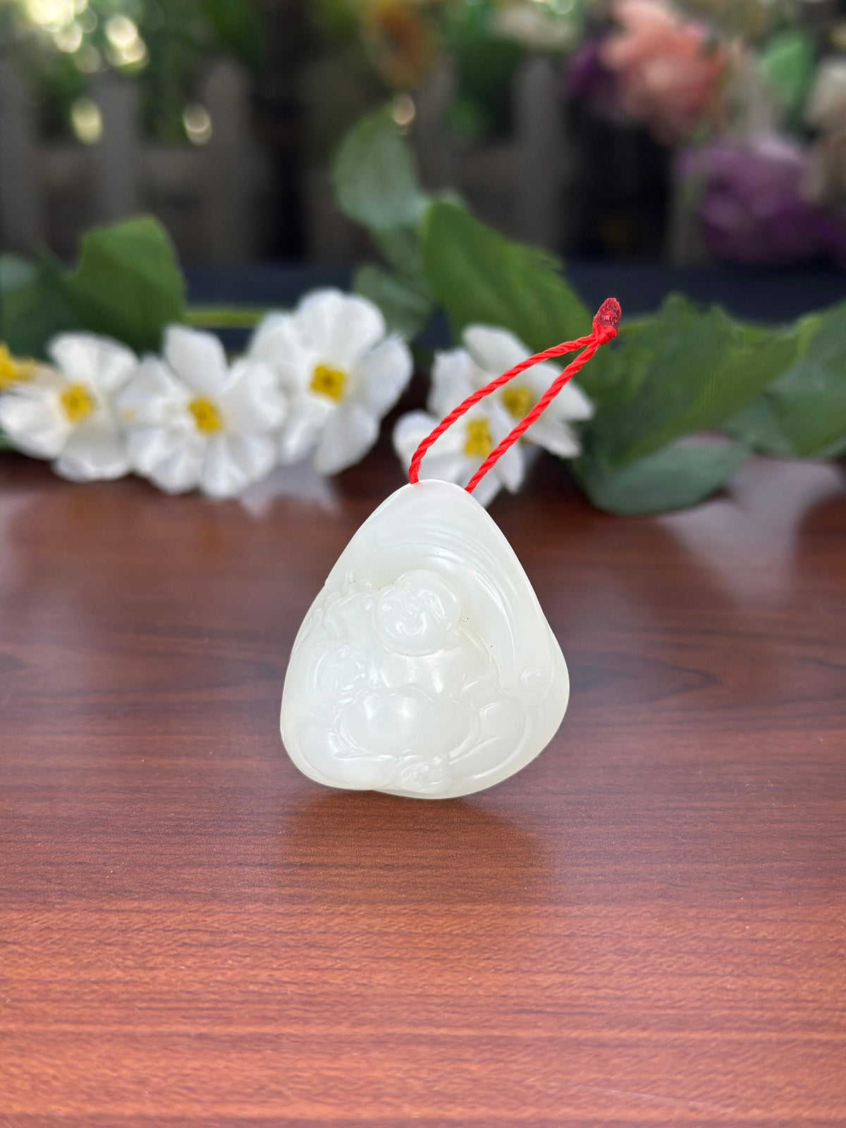 新疆和田玉精品籽料白玉弥勒佛挂件（yc710770）