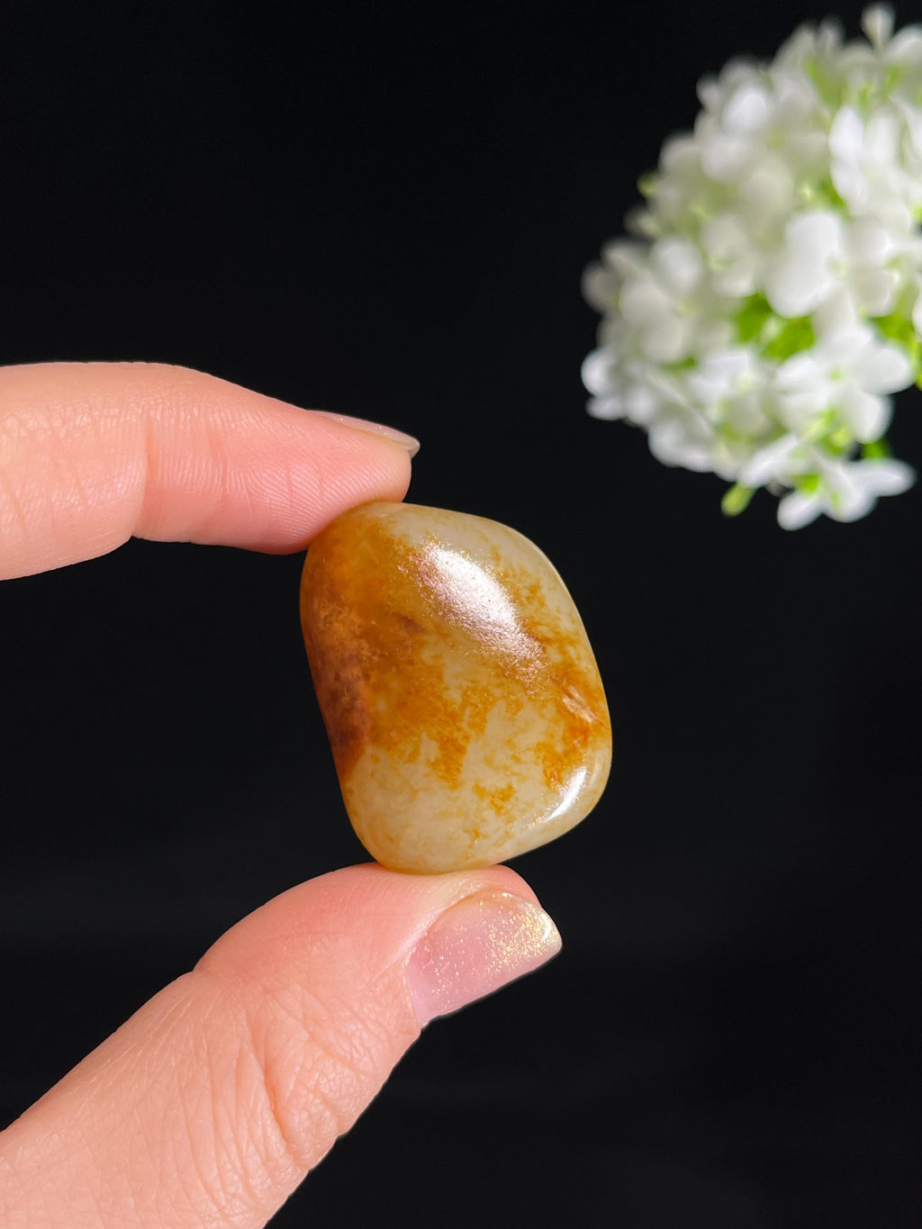 新疆天然和田玉白玉洒金皮籽料原石（yc272911）