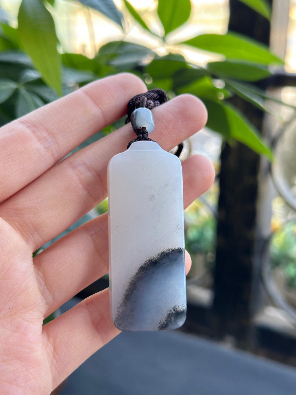 新疆和田玉精品青花籽料无事牌（yc707521）