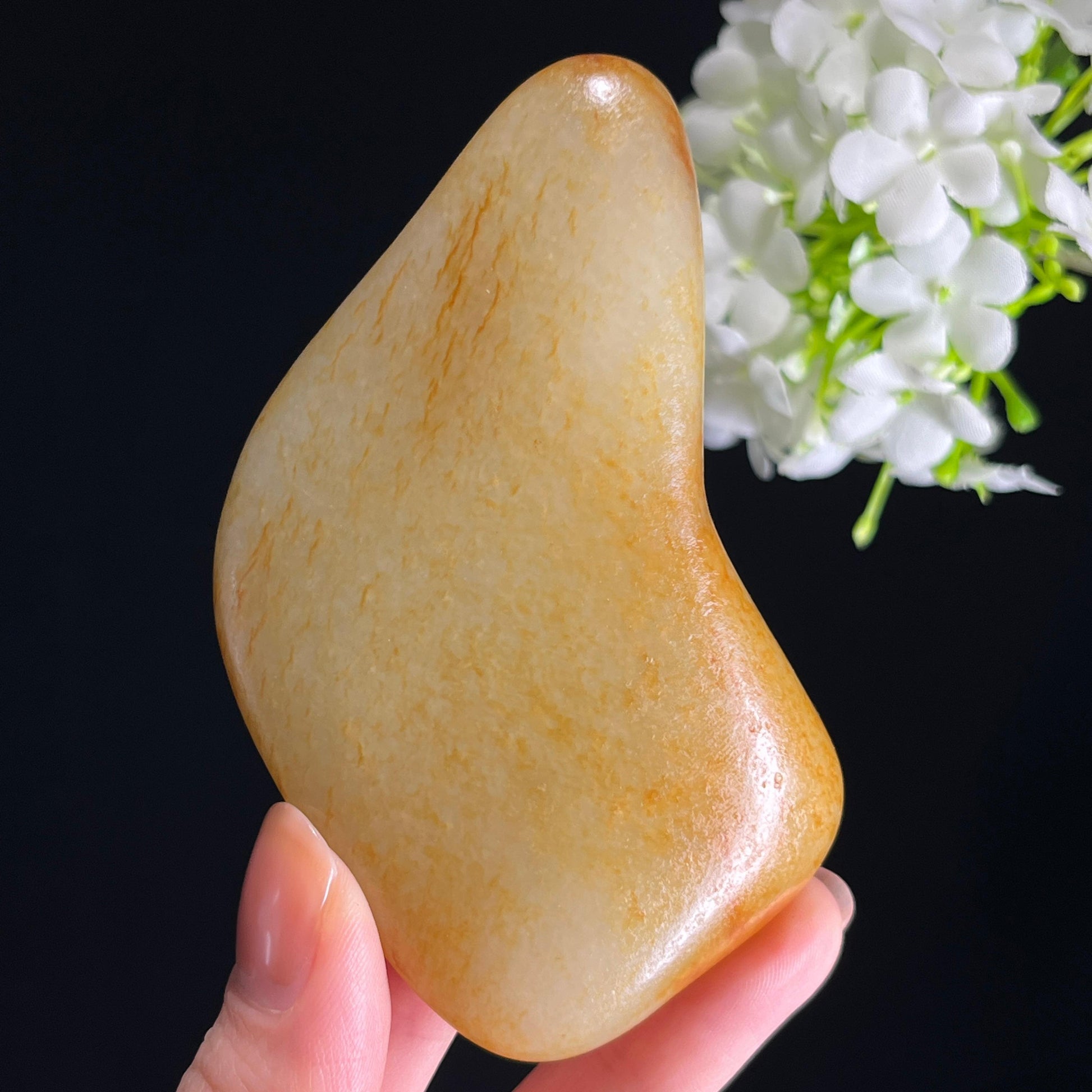 和田玉青白玉“锦纹浮光”洒金皮籽料（yc351299）