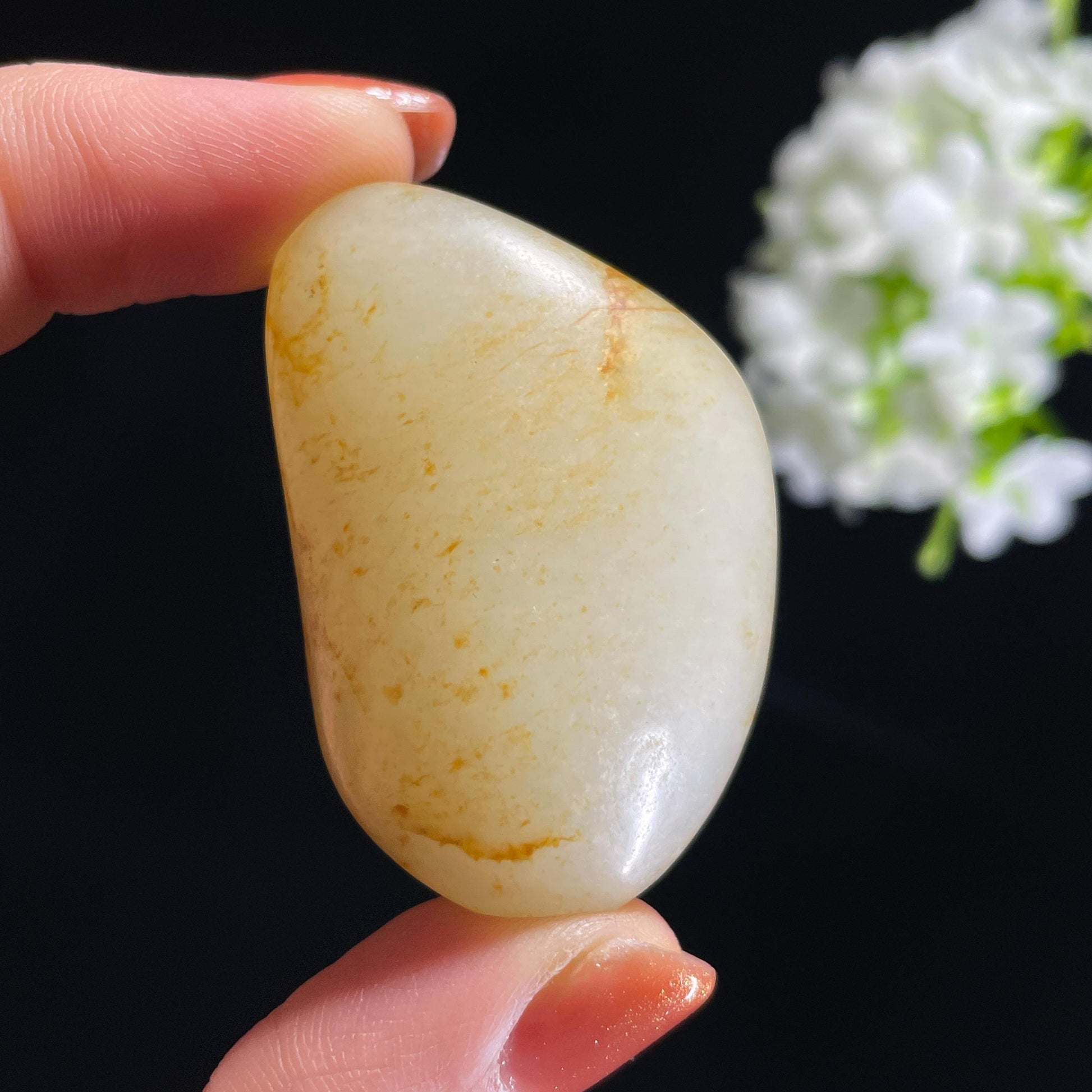 新疆天然和田玉“玉魄含星”洒金皮籽料（yc318522）