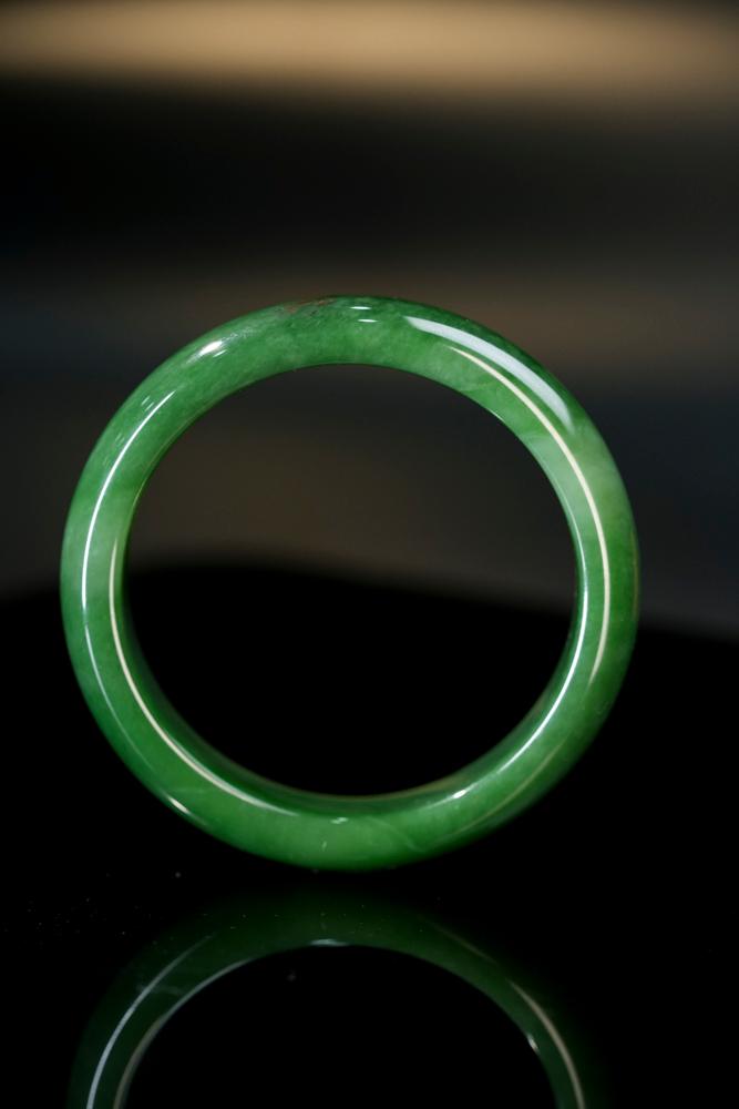 新疆天然和田玉碧玉手镯5（yc253292）