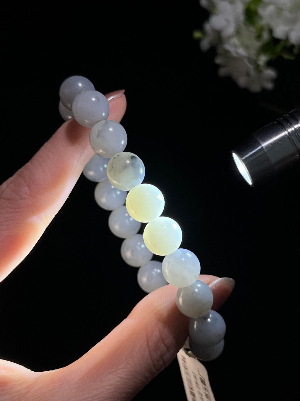 和田玉青花手串（卡10）（yc246350）