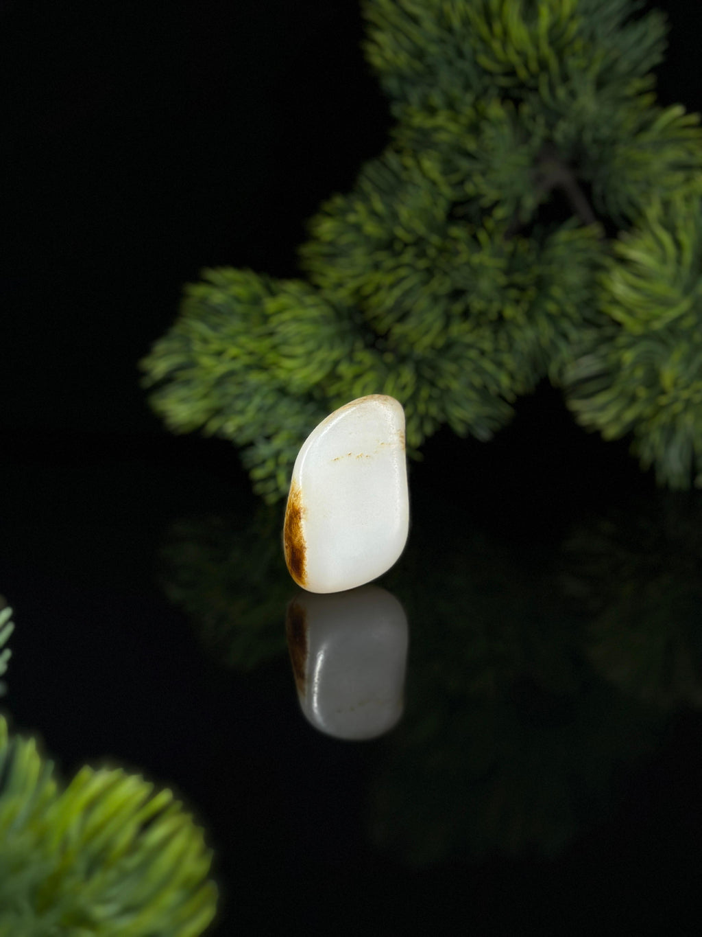 新疆和田玉白玉秋梨皮精品挂件籽（yc507233）