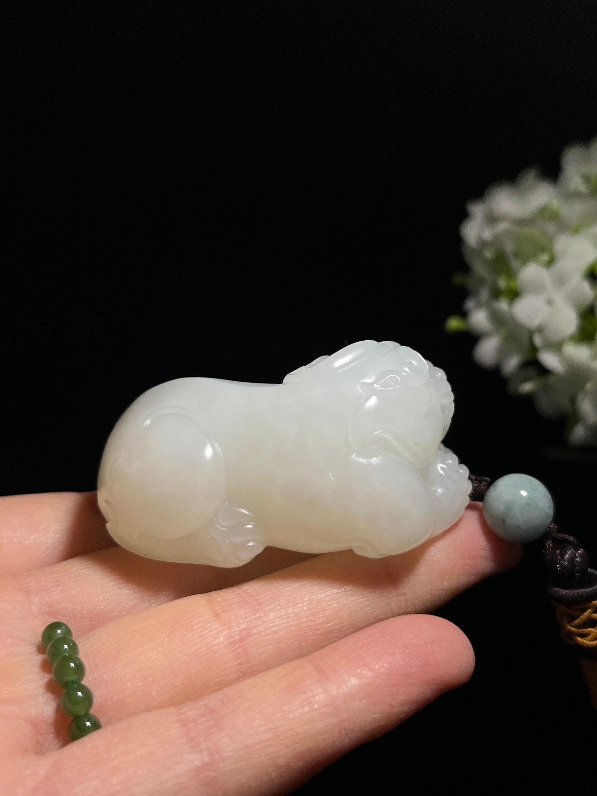 和田玉貔貅把件 / 吊坠（yc258307）