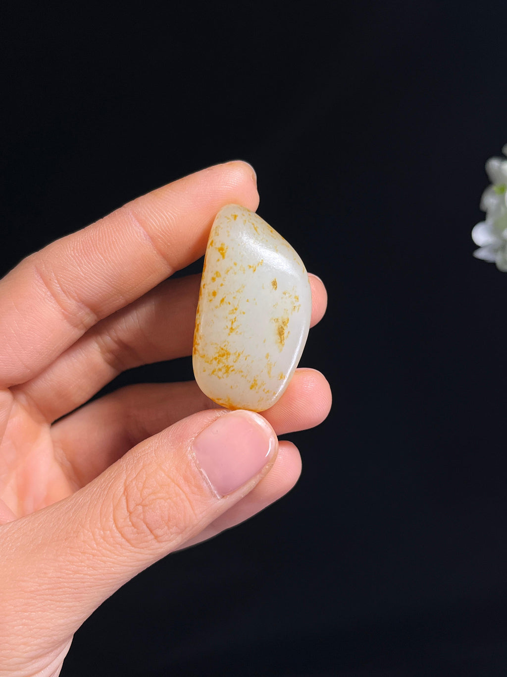 和田玉白玉洒金皮籽料原石（yc263869）