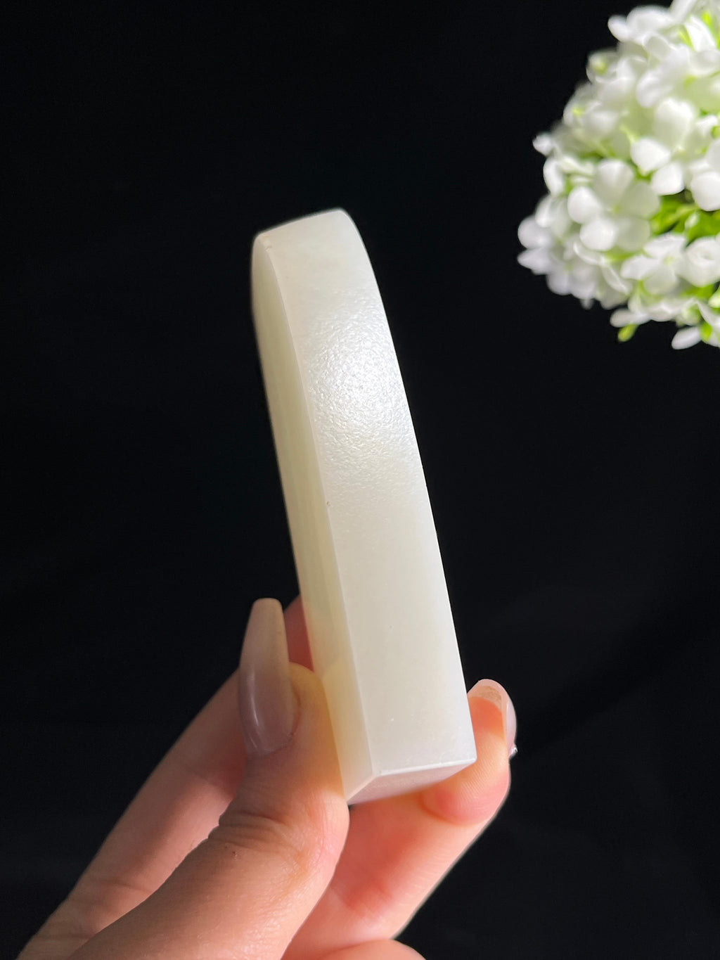 新疆天然和田玉白玉籽料原石毛料私人订制挂件无事牌板料（yc262210）