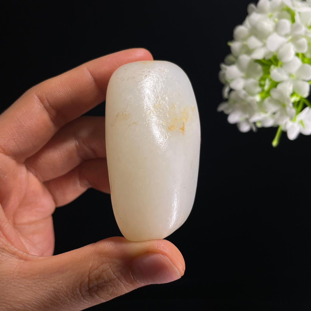 和田玉白玉“玉雪天成”洒金皮籽料（yc314474）