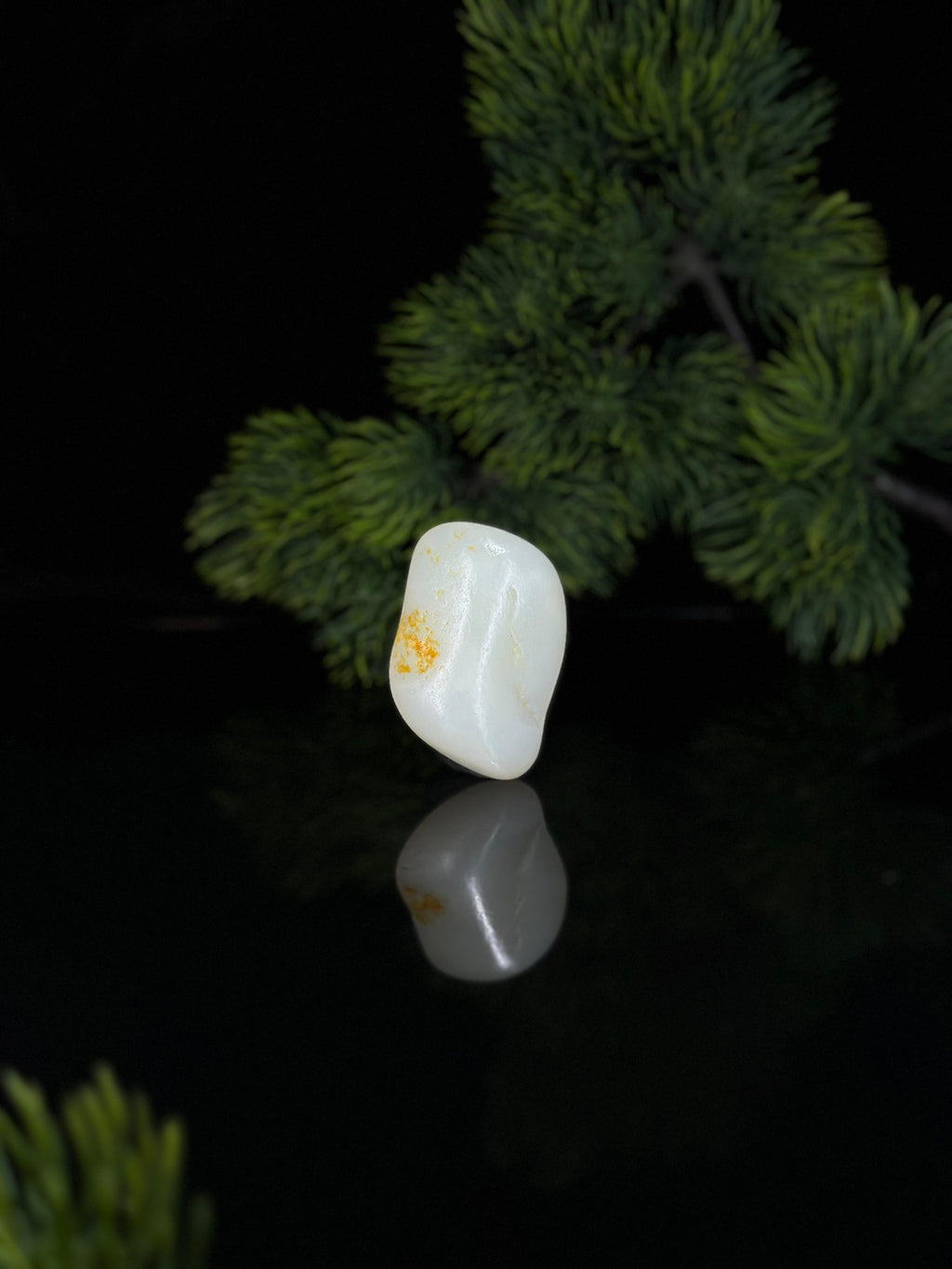新疆和田玉白玉洒金皮珍品挂件籽（yc504995）