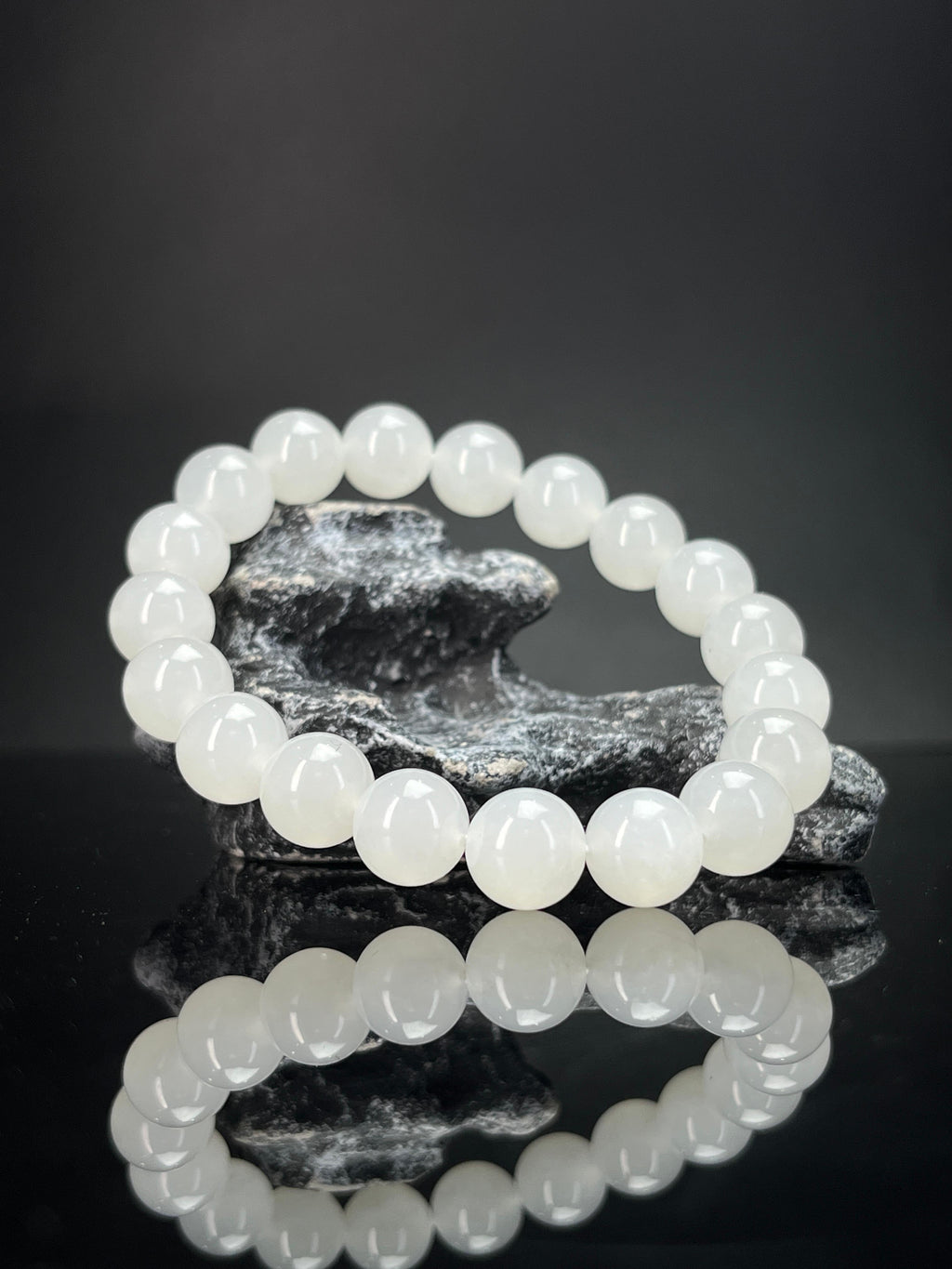 和田玉一级白手串（10卡）秒（yc234093）