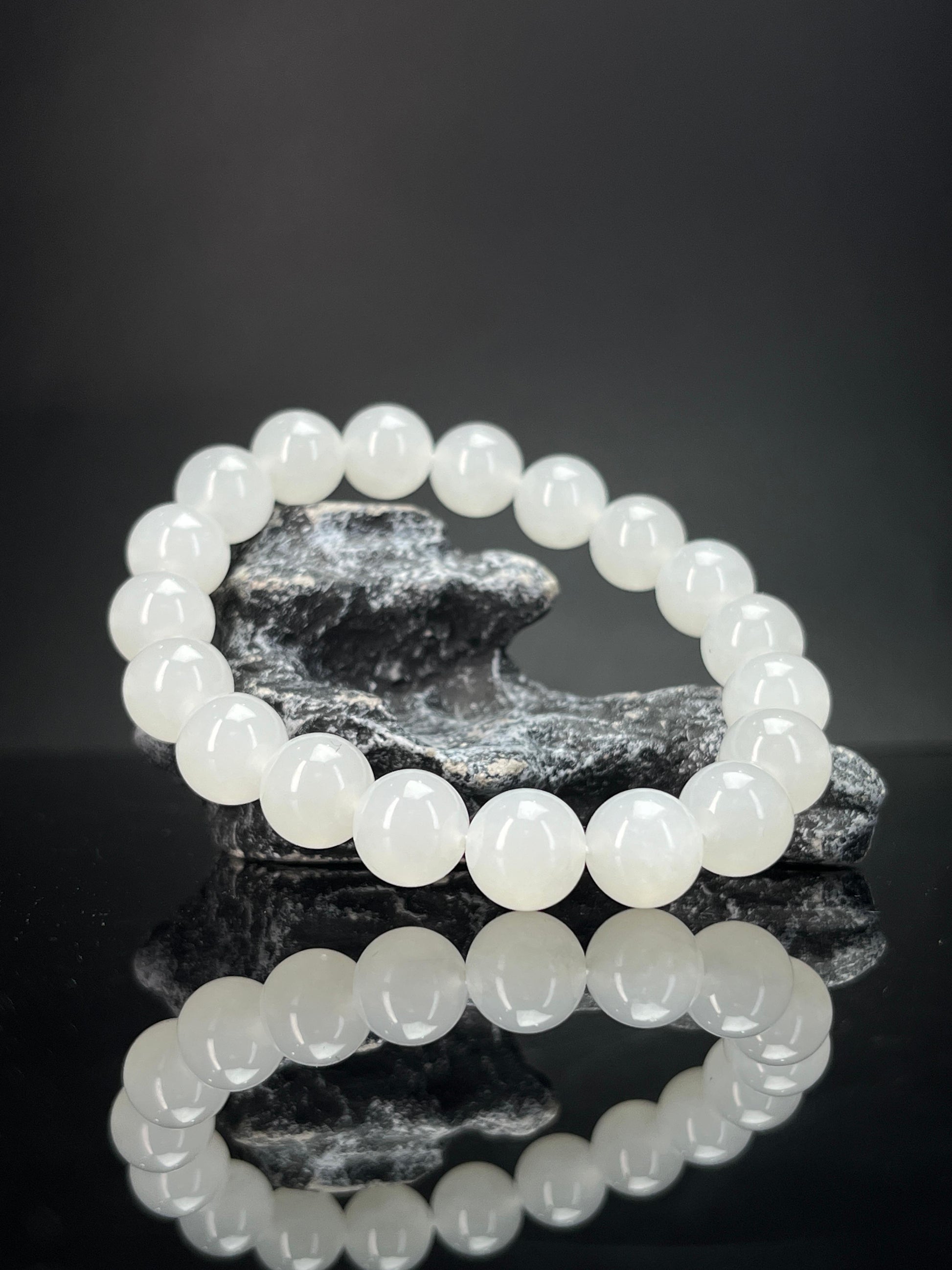 和田玉一级白手串（10卡）秒（yc234093）