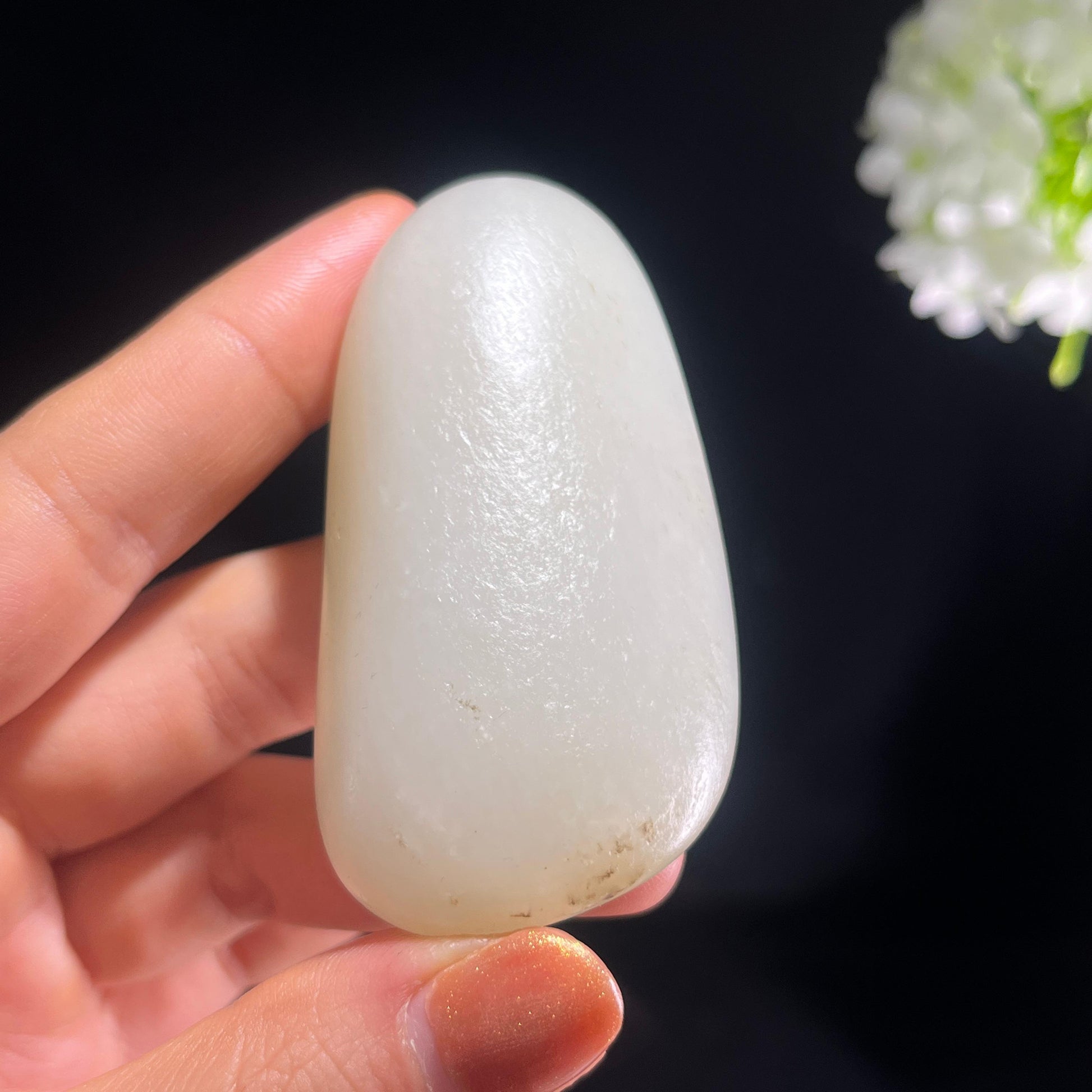和田玉白玉“白璧微瑕”秋梨皮籽料（yc388278）