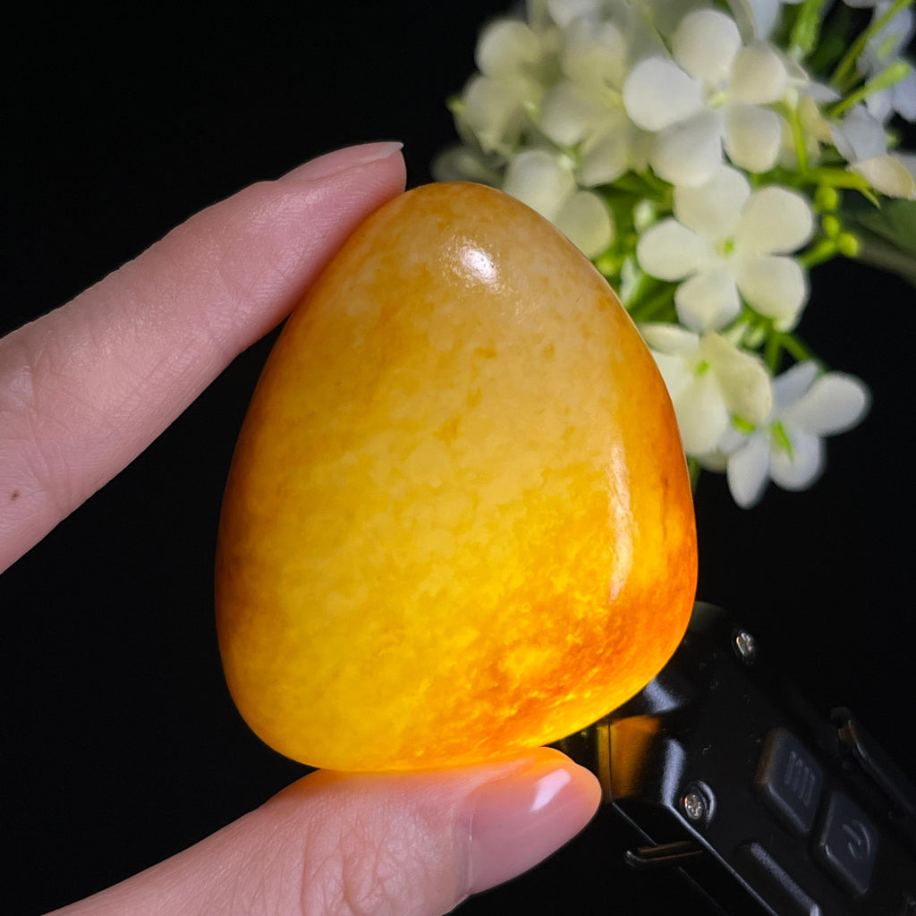 和田玉暖白种“寿桃暖玉”红皮白肉籽料（yc332290）