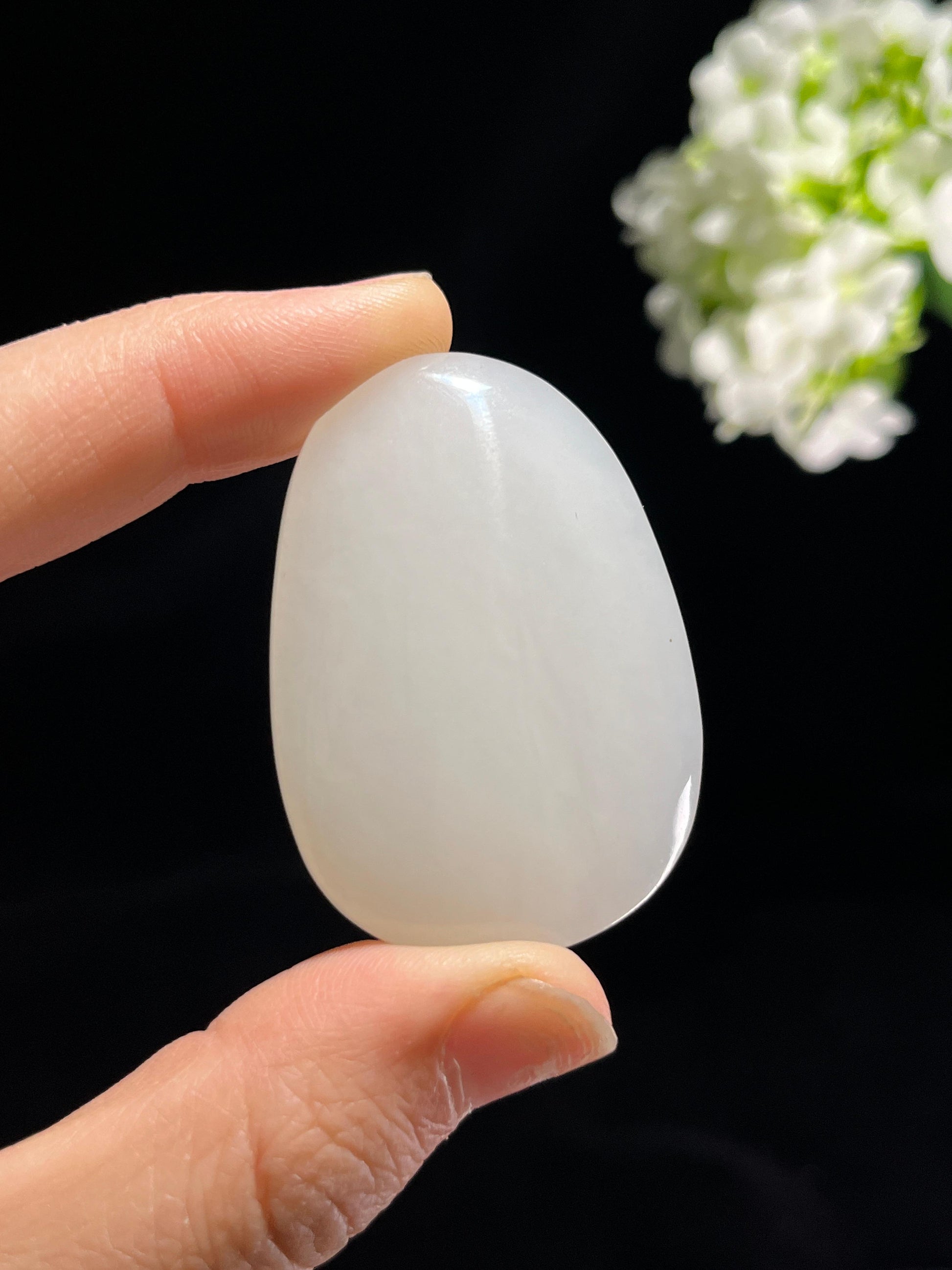 和田玉白玉弥勒佛雕刻挂件（yc257299）