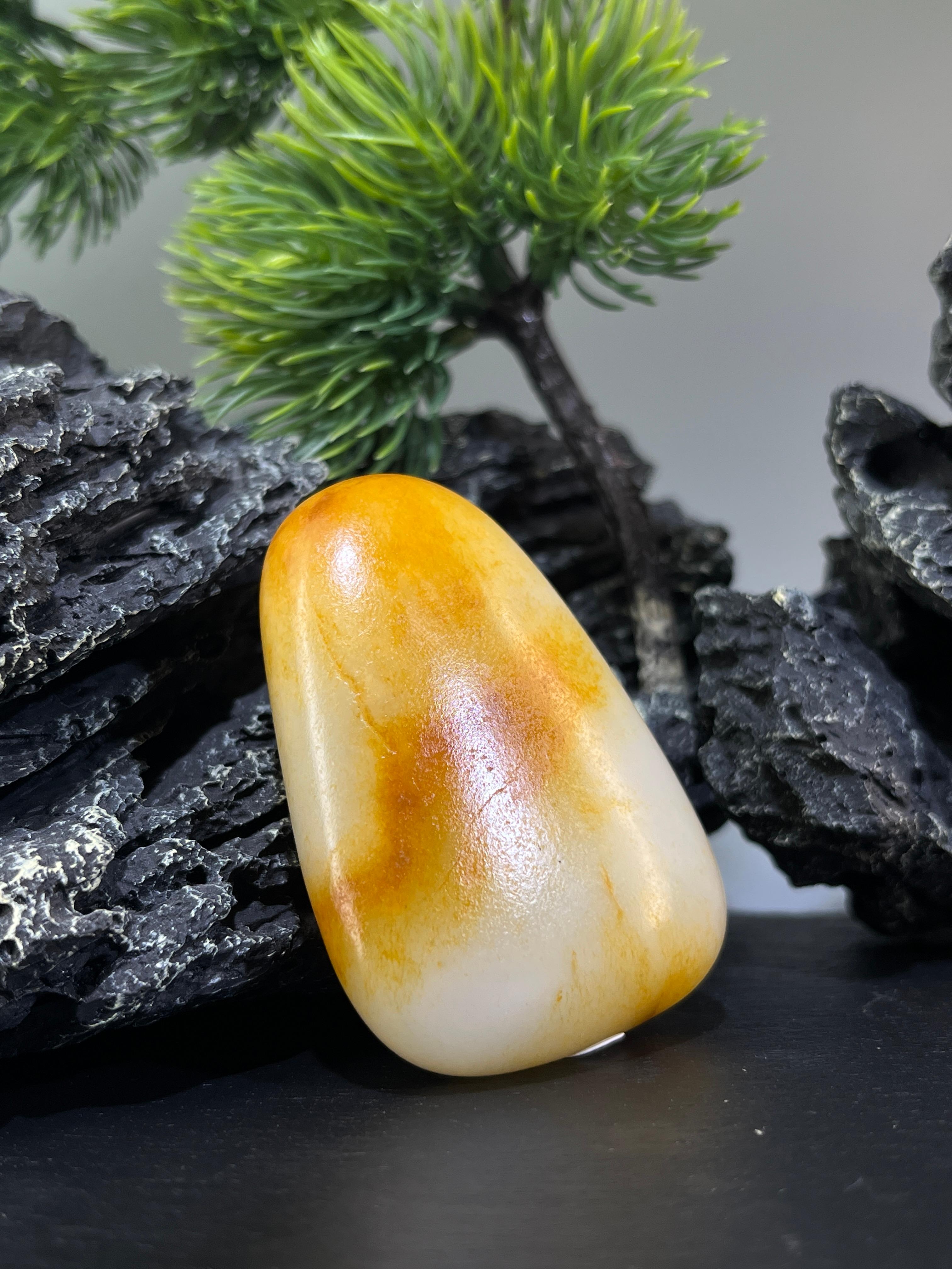 新疆 和田玉 原石 沁色自然 新疆和田玉沁色皮籽料原石手链2（yc223471） – 添福玉器