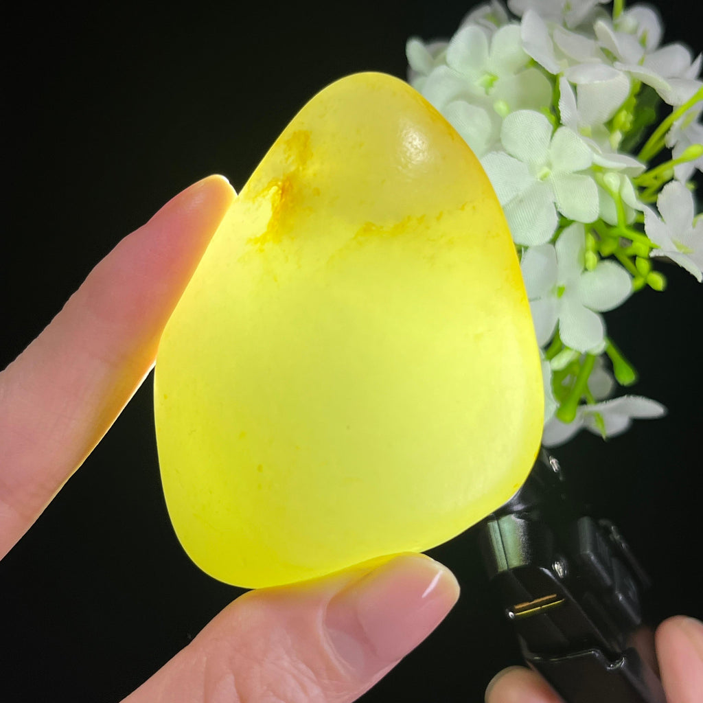 和田玉青白玉洒金皮“海平线”籽料（yc305614）