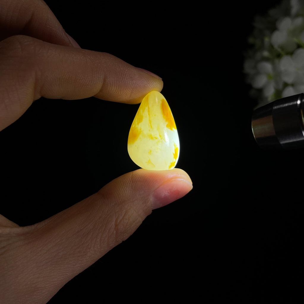 和田玉一级白“一点金芒”洒金皮籽料（yc332442）
