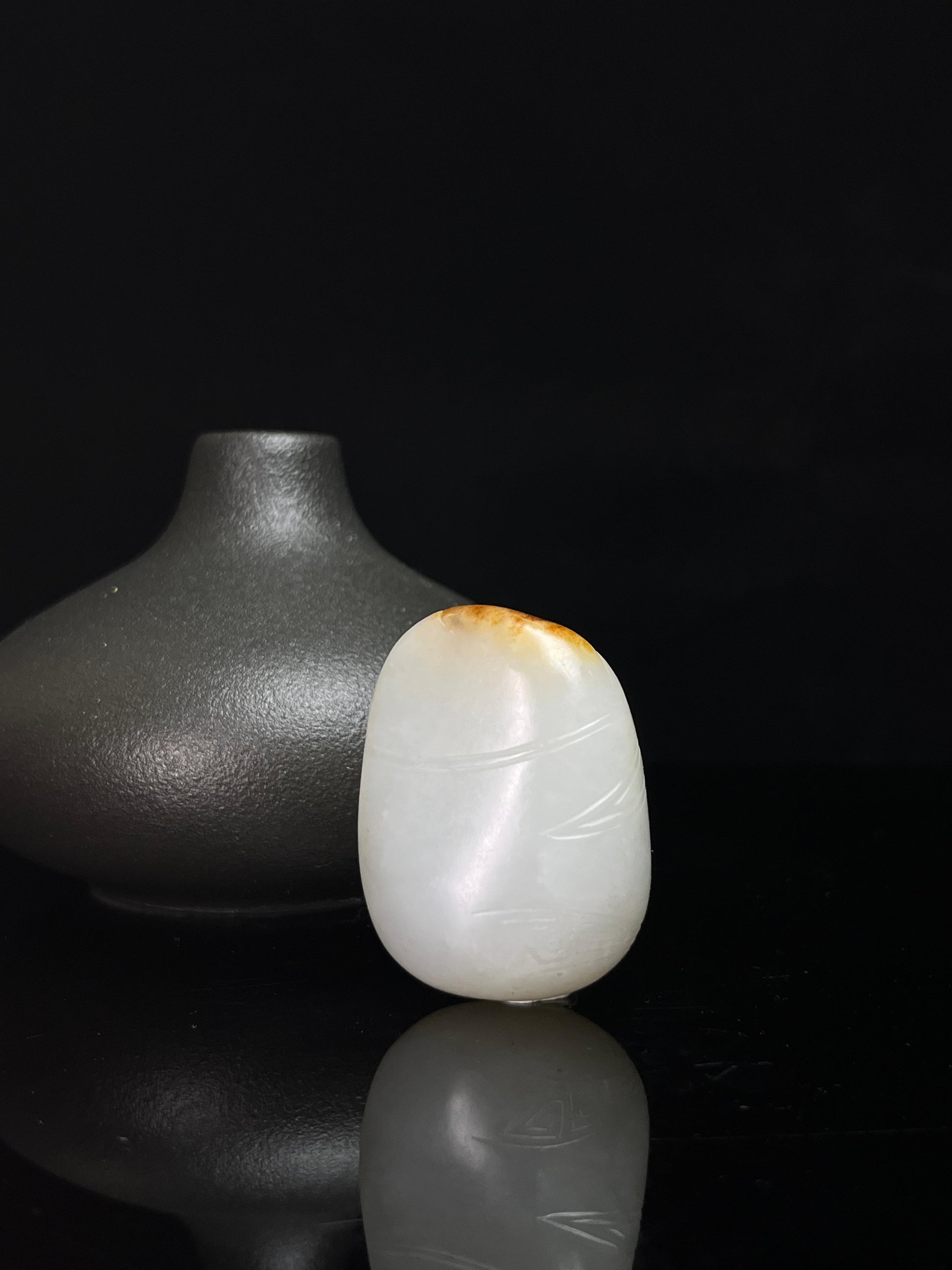 新疆和田玉籽料洒金皮弥勒佛挂件（yc235081）