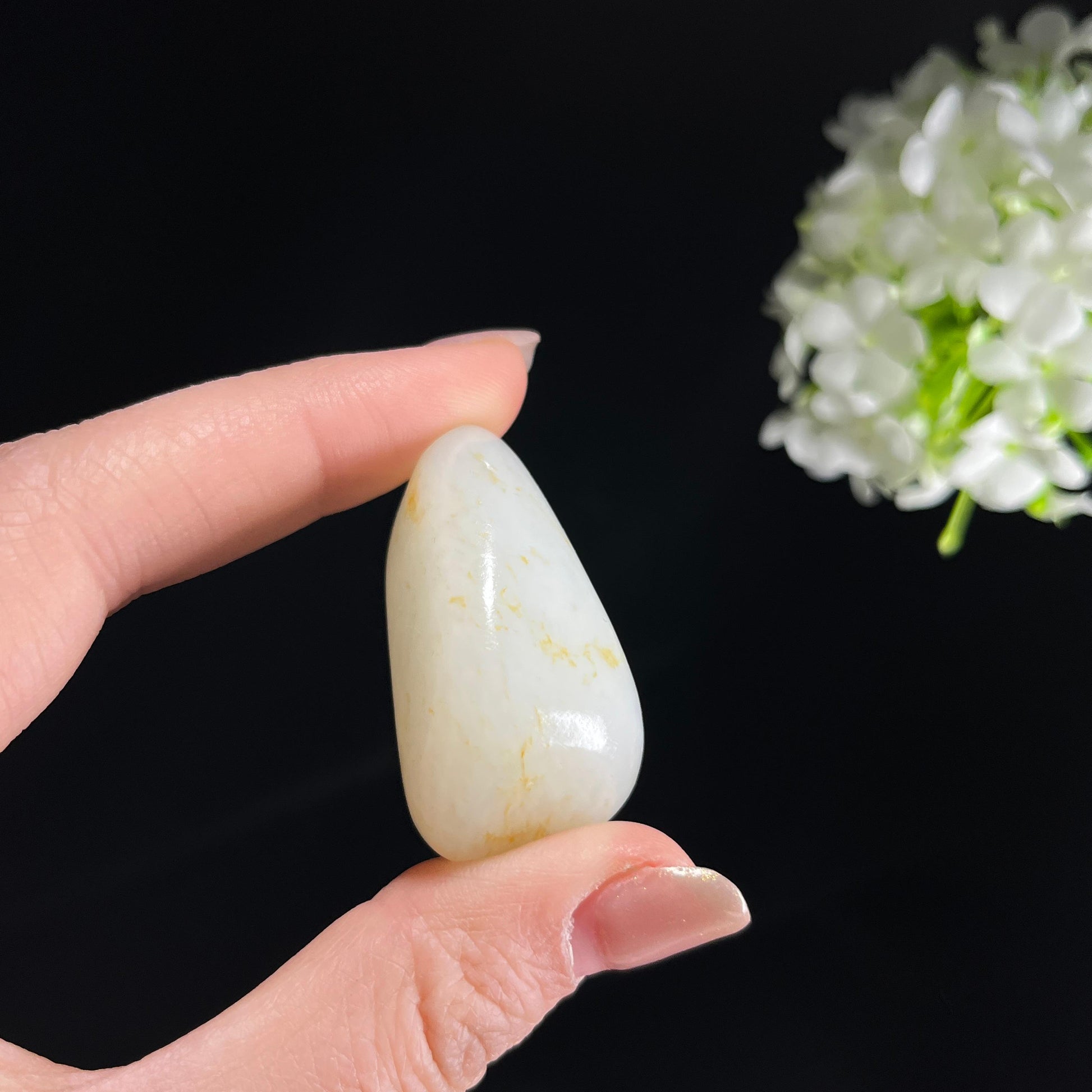 和田玉白玉“金缕穿云”洒金皮籽料（yc353871）