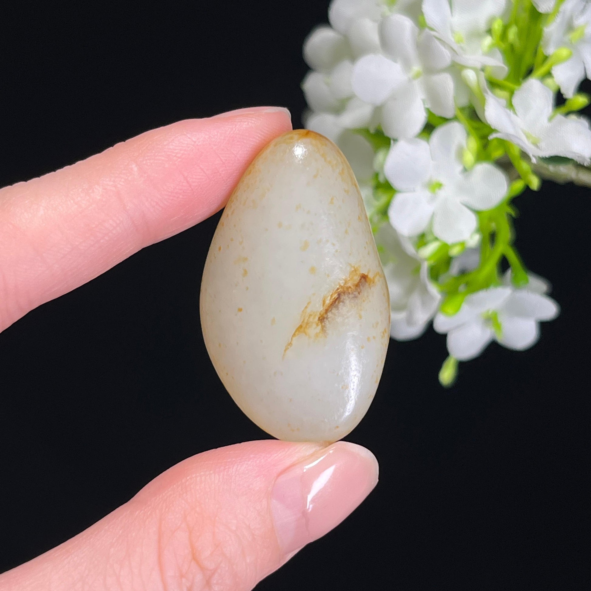 和田玉白玉洒金皮籽料（yc308607）