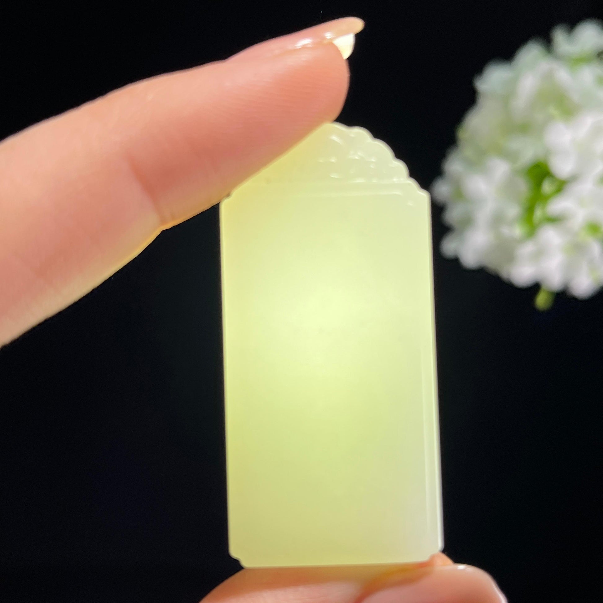 和田玉白玉籽料无事牌（yc372663）