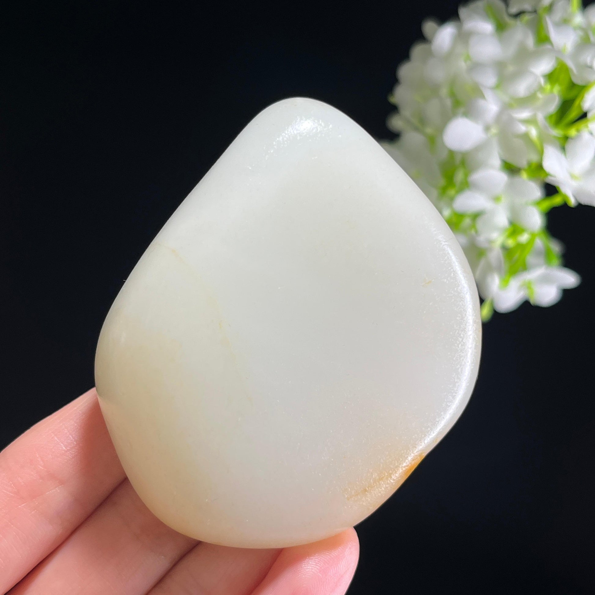 和田玉白玉“流霞掠雪”洒金皮籽料（yc345796）