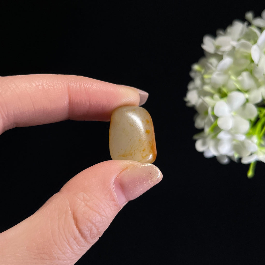 和田玉白玉“赤瑾含章”聚红皮洒金皮籽料（yc350711）