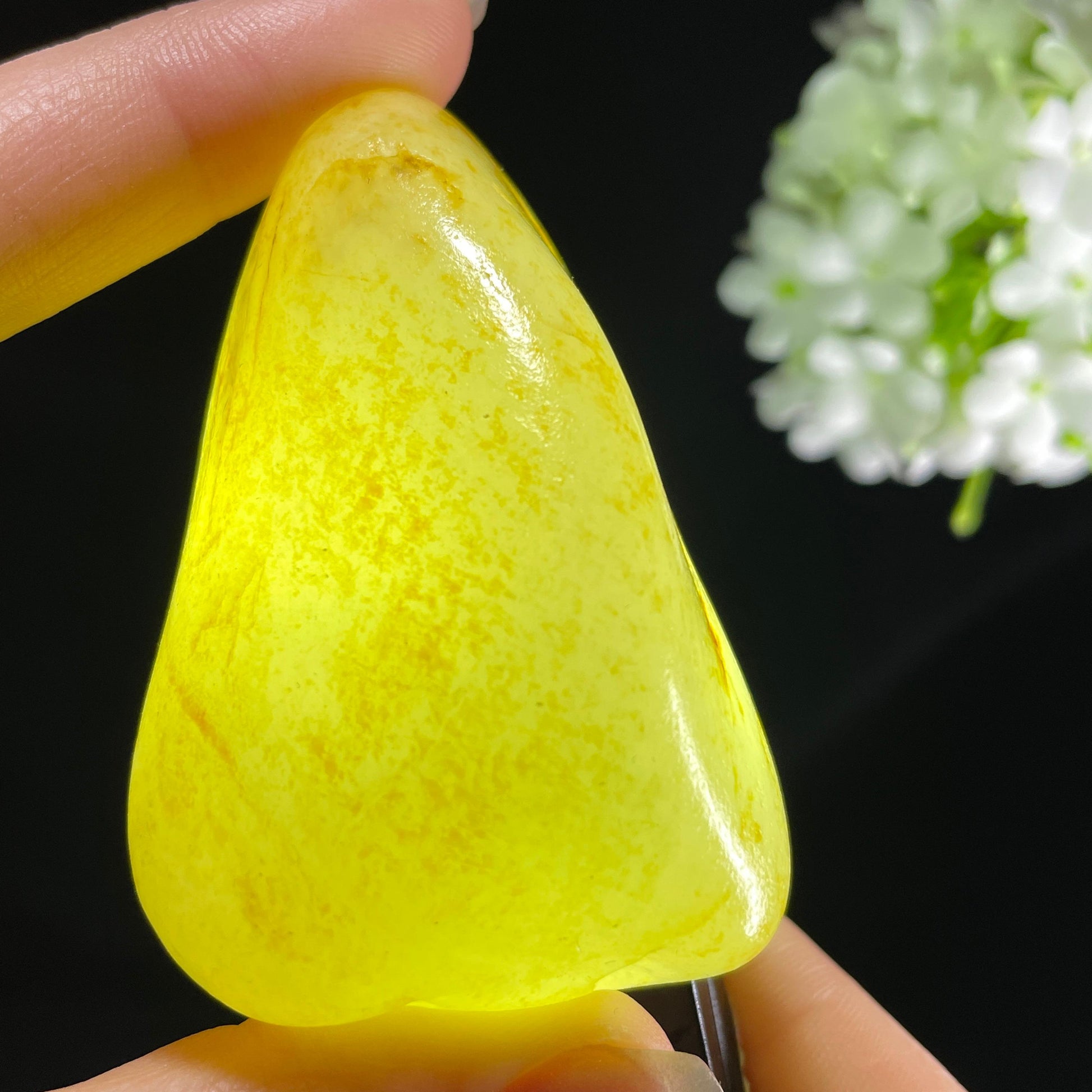 和田玉白玉“金雾曦光”洒金皮籽料（yc394249）