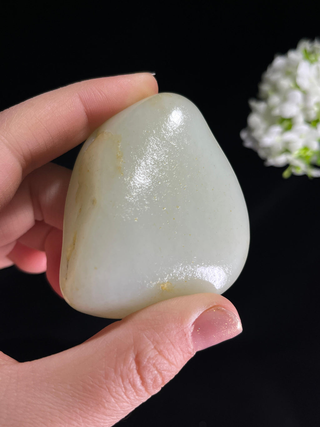 和田玉白玉籽料原石手把件（yc265599）