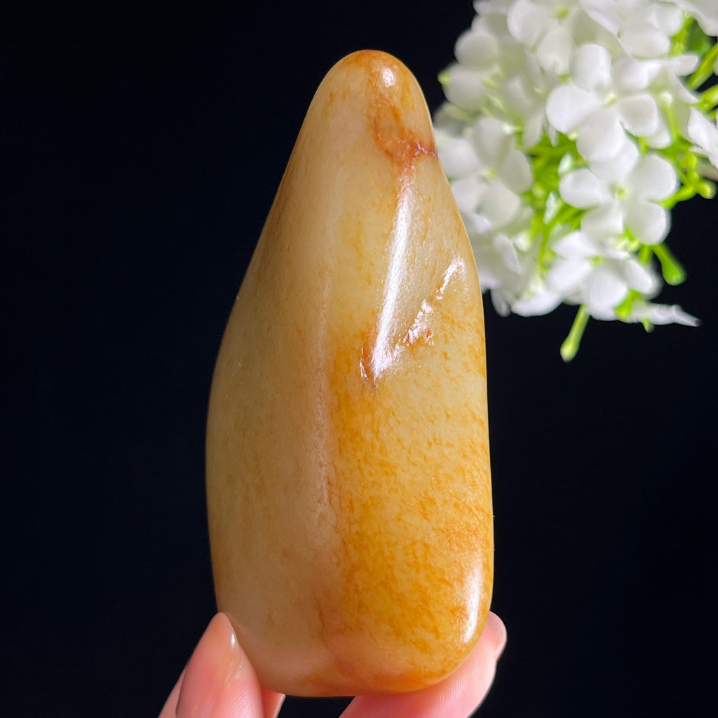 和田玉青白玉“锦纹浮光”洒金皮籽料（yc351299）