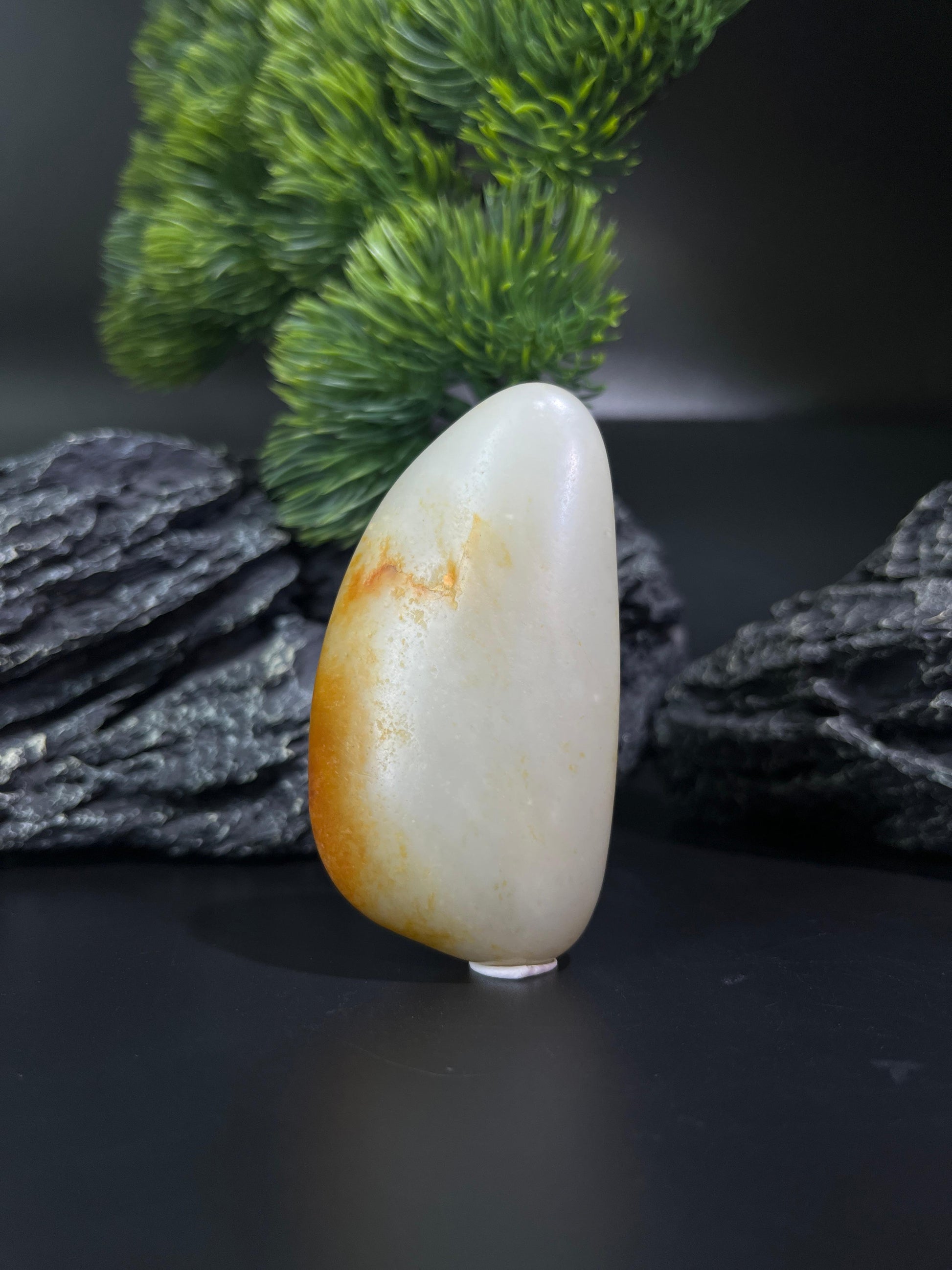 和田玉洒金皮籽料手把件（yc215120）