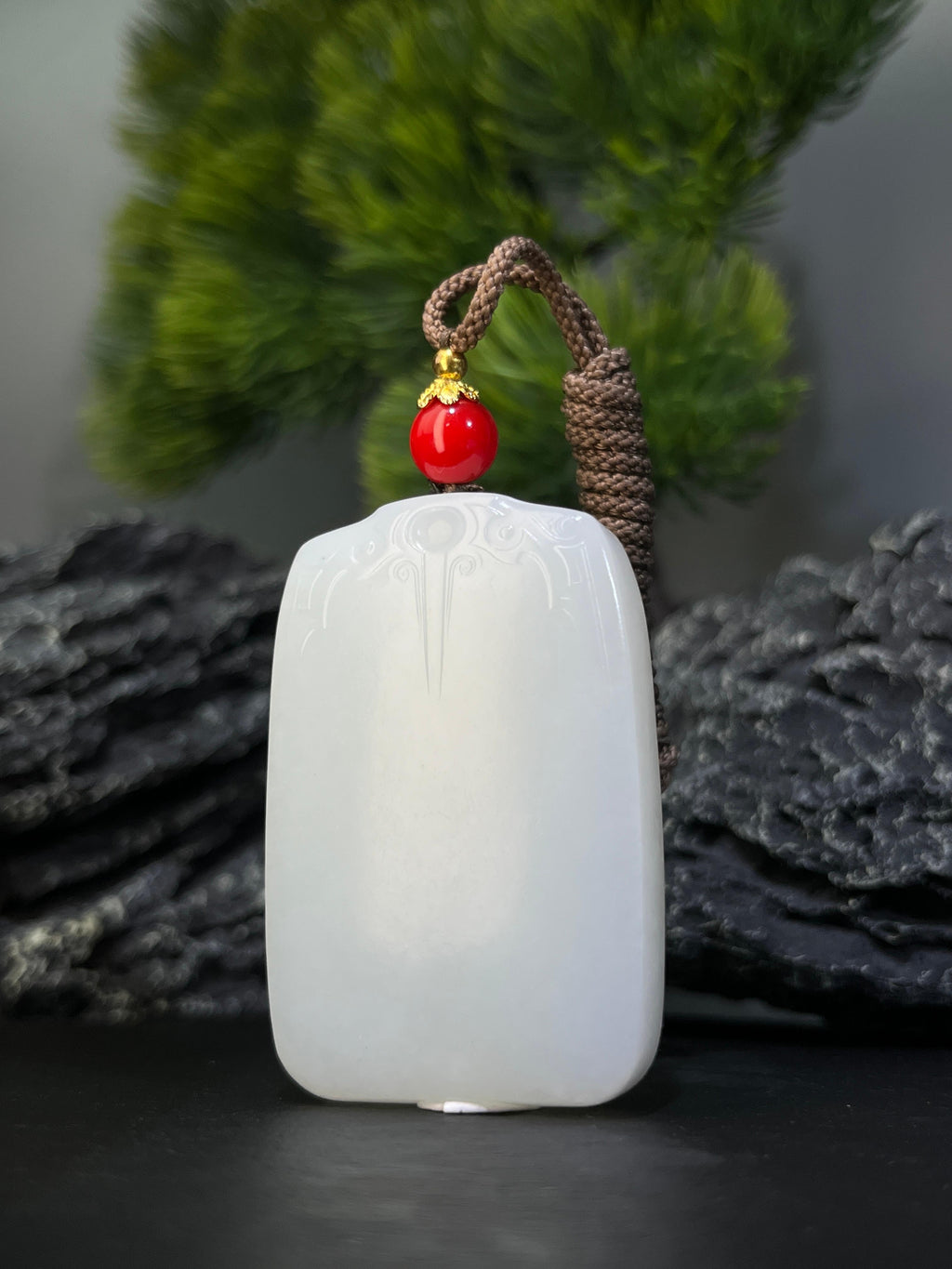 和田玉白玉山料无事牌（yc228797）