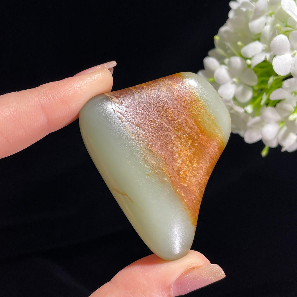 和田玉青玉“瀚海流沙”红皮籽料（yc370135）