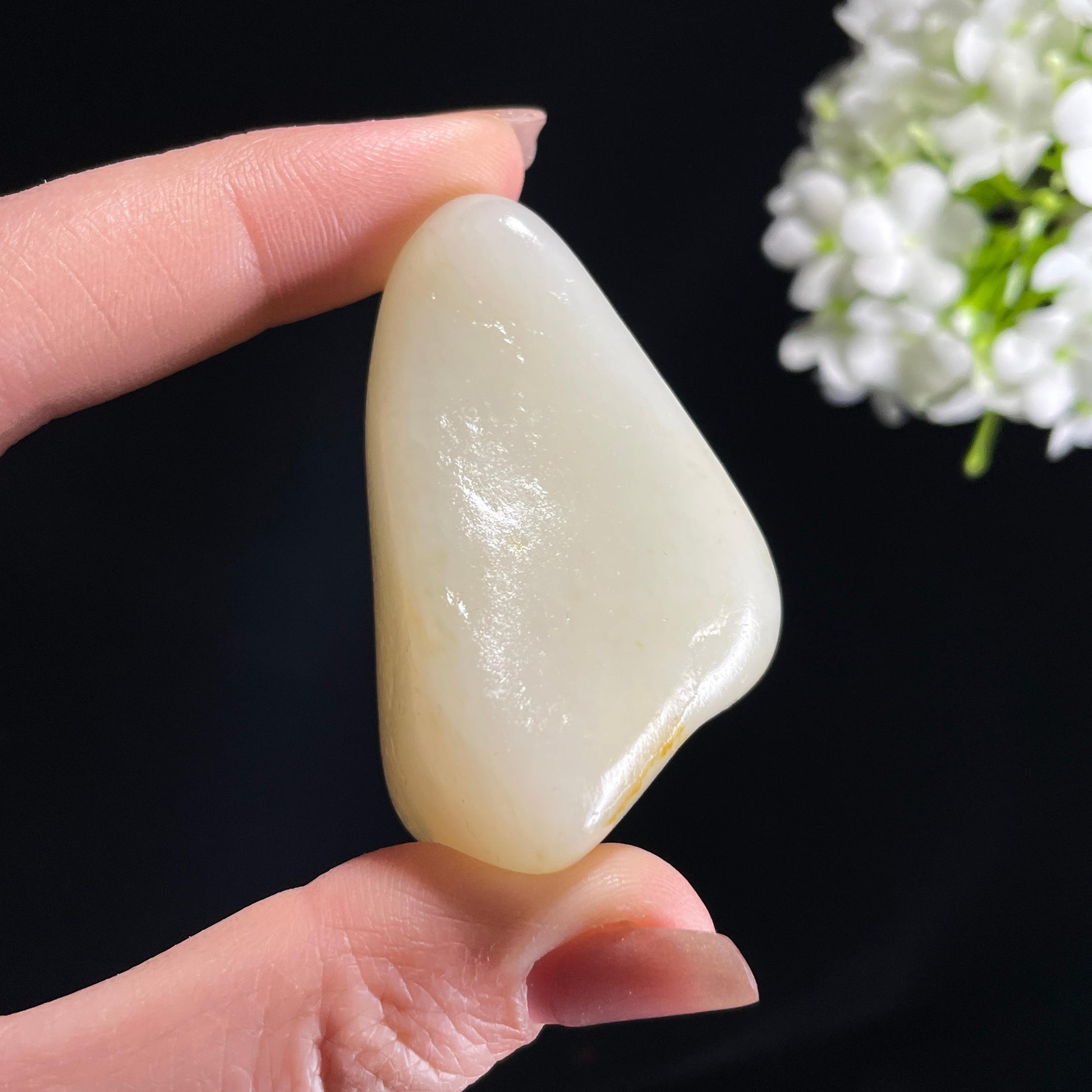 和田玉白玉“ 春山一线”洒金皮籽料（yc368502）