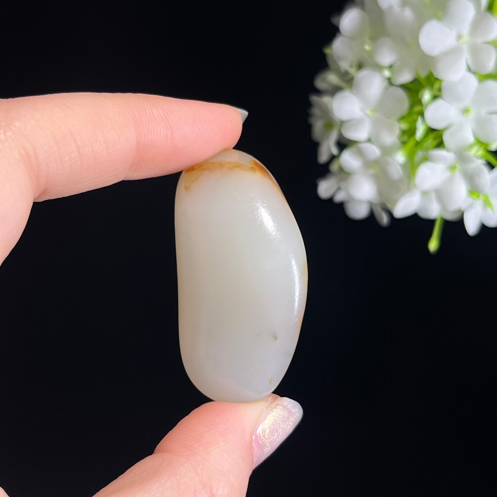 新疆天然和田玉“马到成功”聚红皮籽料挂件（yc340510）