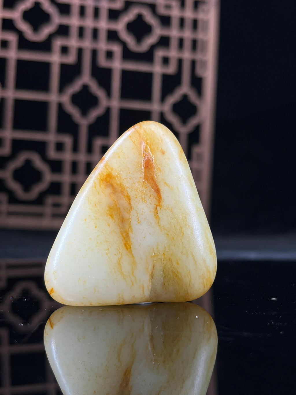 新疆和田玉白玉籽料原石洒金皮挂件10（yc234070）