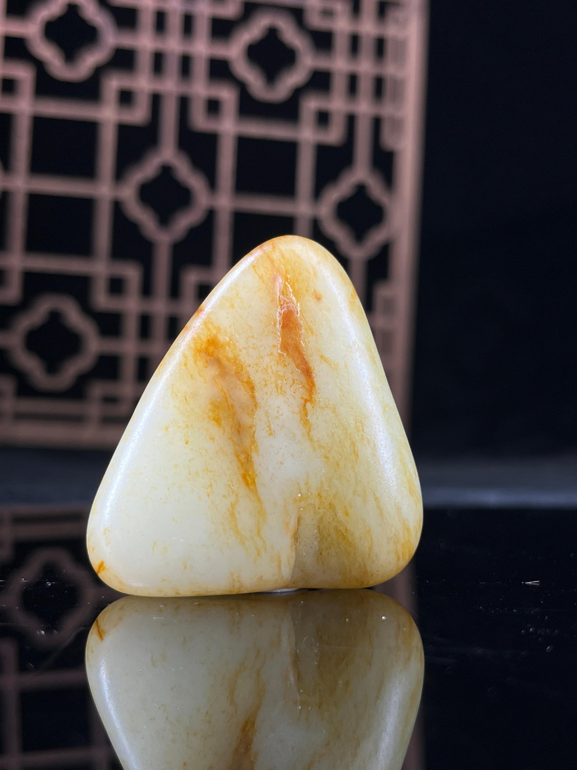 新疆和田玉白玉籽料原石洒金皮挂件10（yc234070）