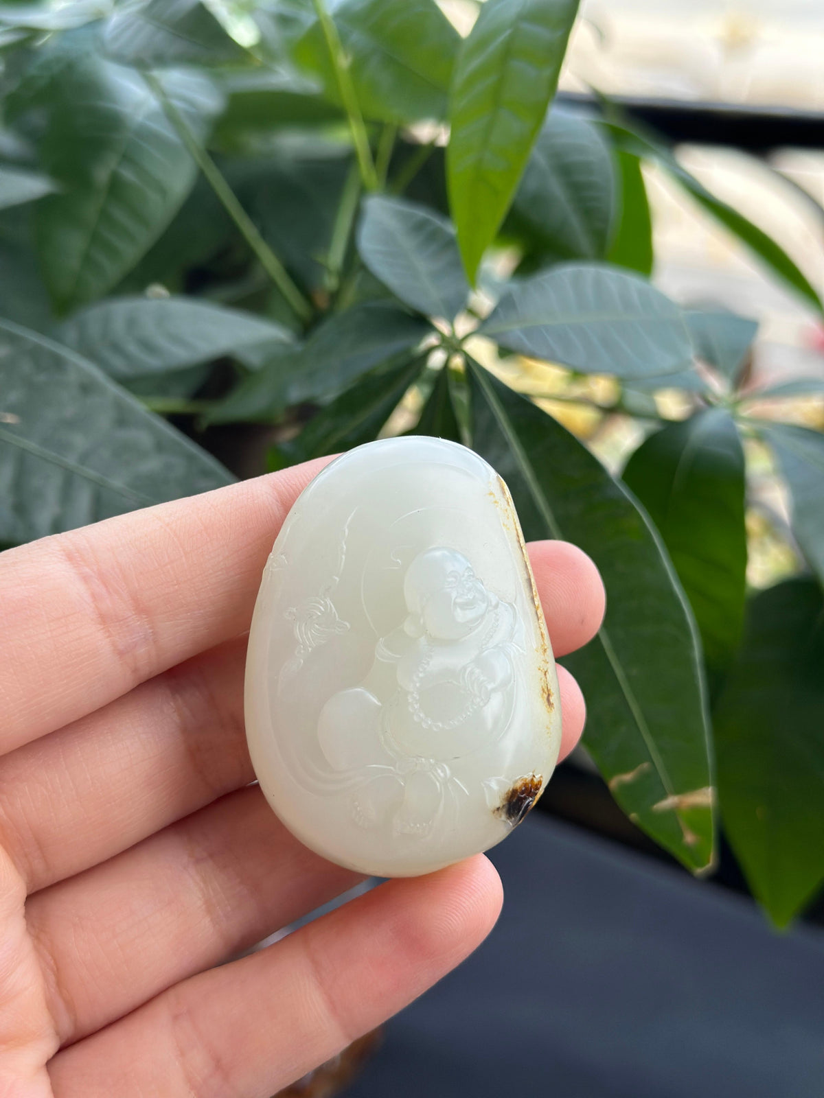 新疆和田玉珍品籽料弥勒佛挂件（yc709297）