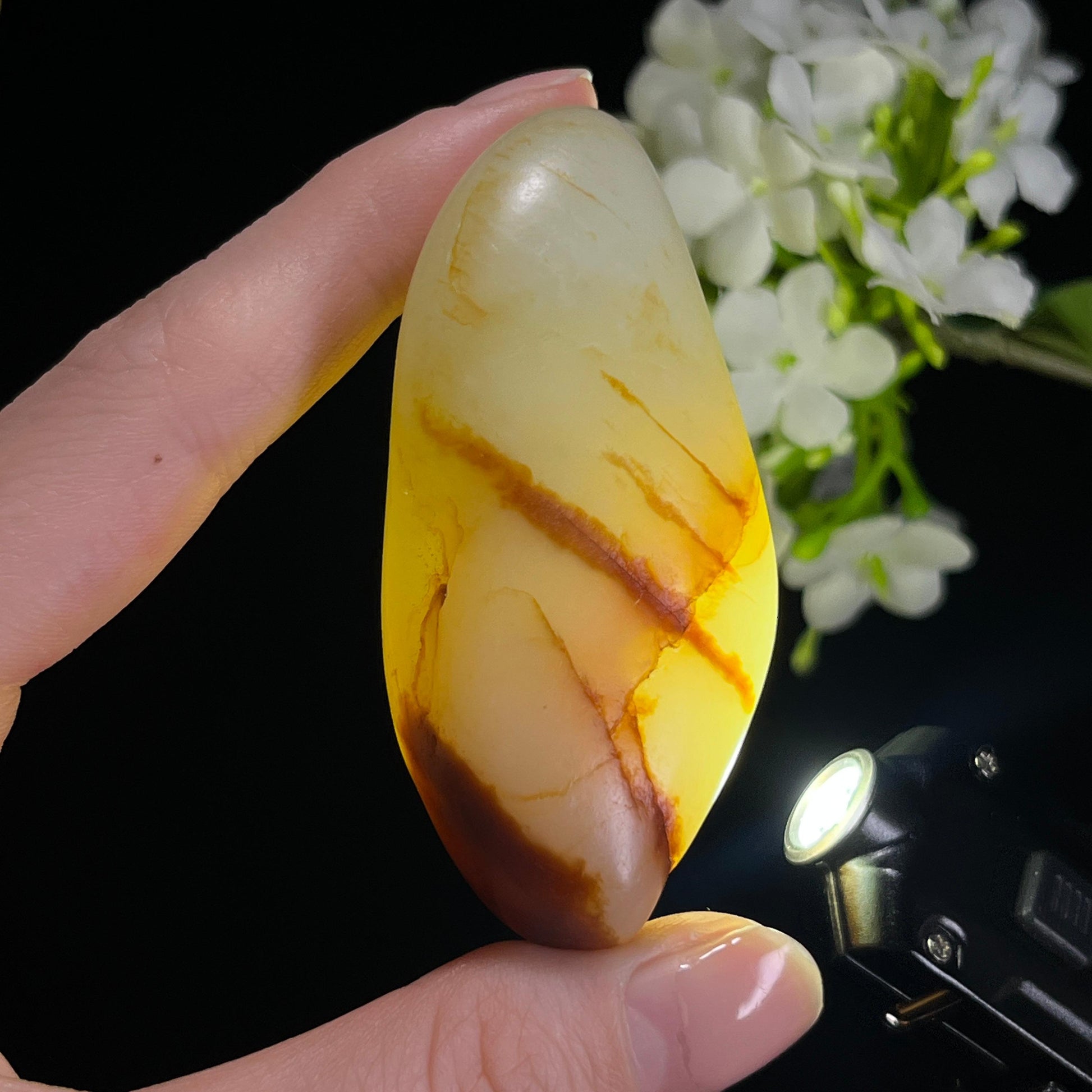 和田玉白玉枣红皮“意境虎爪纹”籽料原石（yc308395）