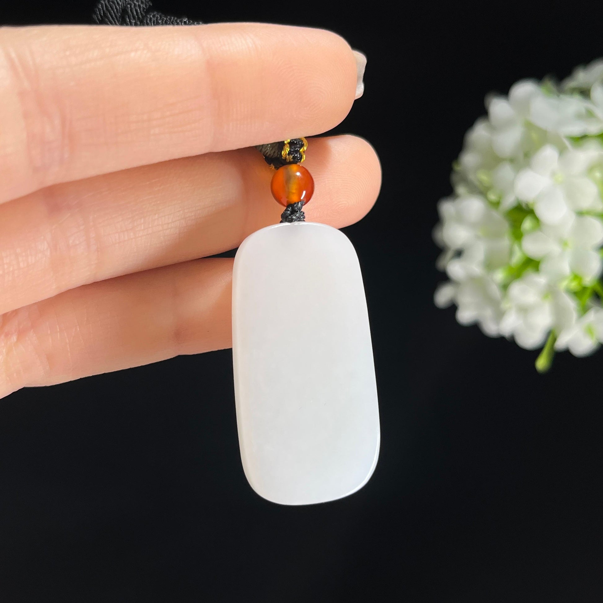 s，和田玉白玉马到成功雕刻挂件（yc379806）