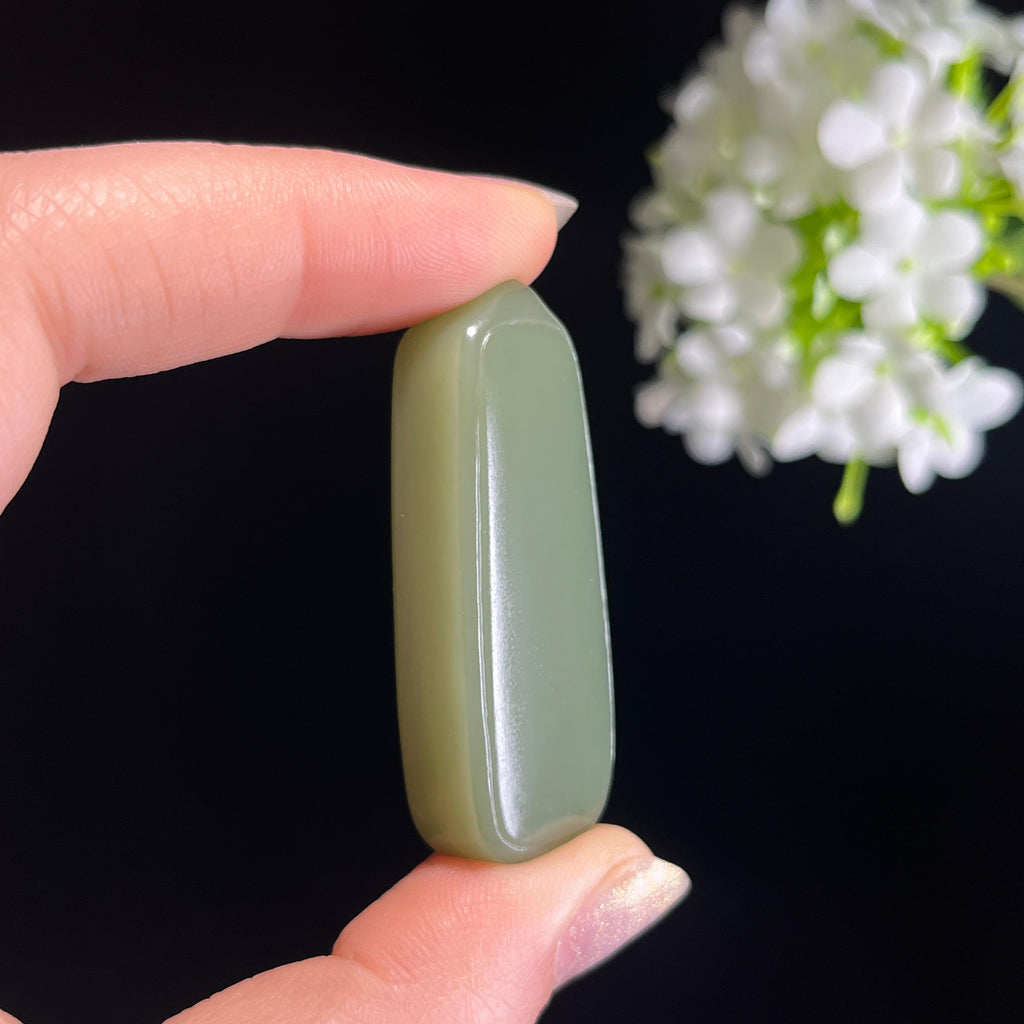 新疆天然和田玉“温润藏辉”青玉平安无事牌（yc328468）