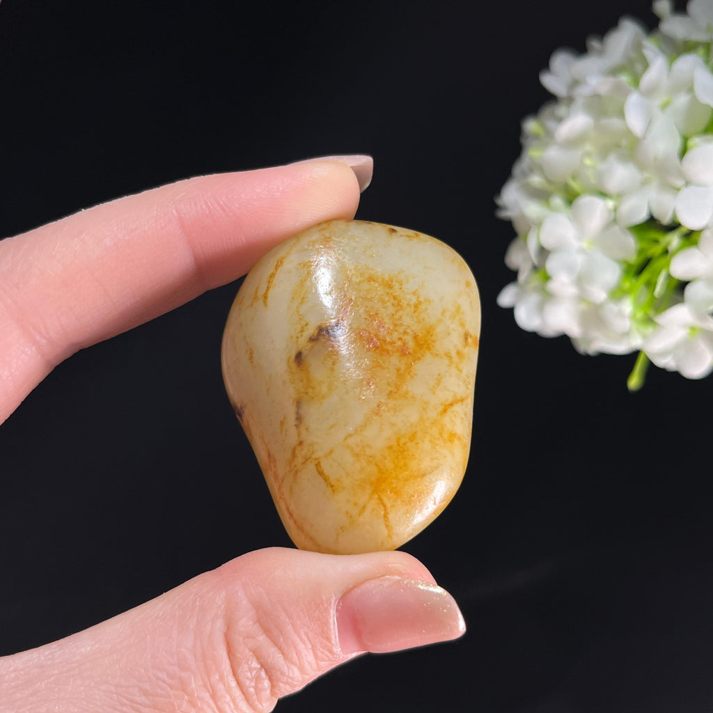 和田玉白玉“玉间秋信”洒金皮籽料（yc350306）